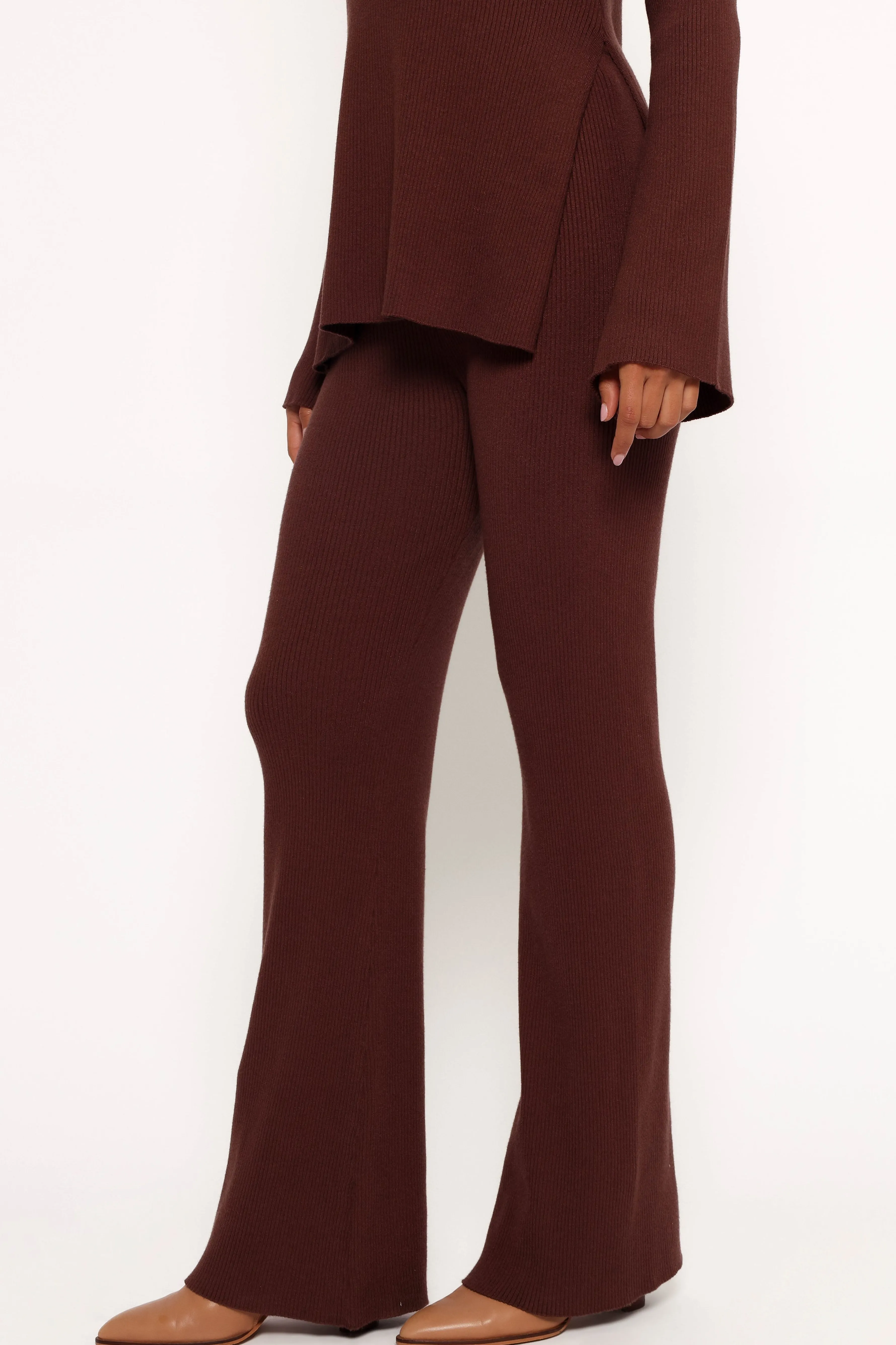 Petal & Pup Adrienne Knit Pant - Chocolate Sale