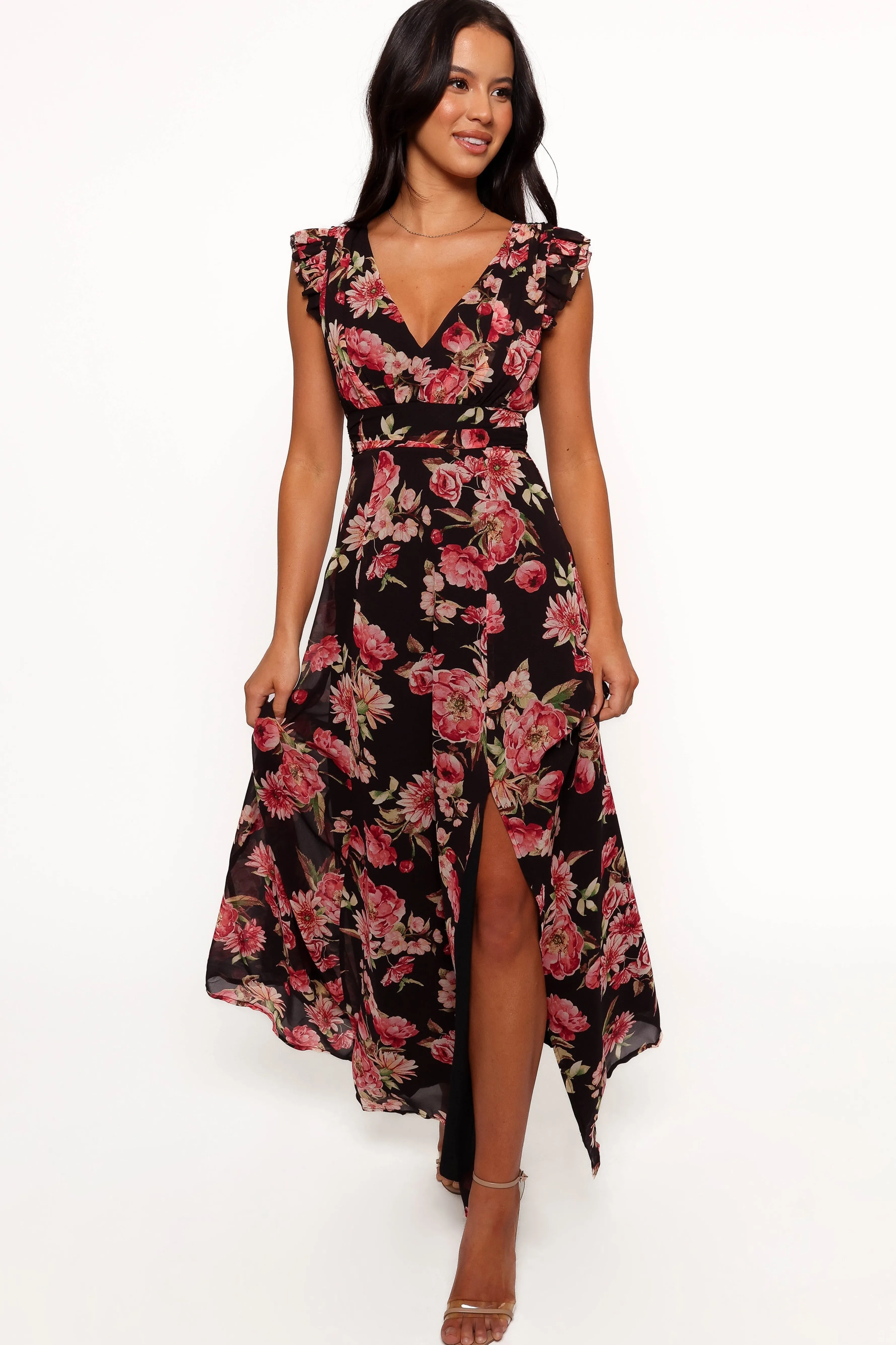 Petal & Pup Aldo Maxi Dress - Black Floral BlackFloral Clearance