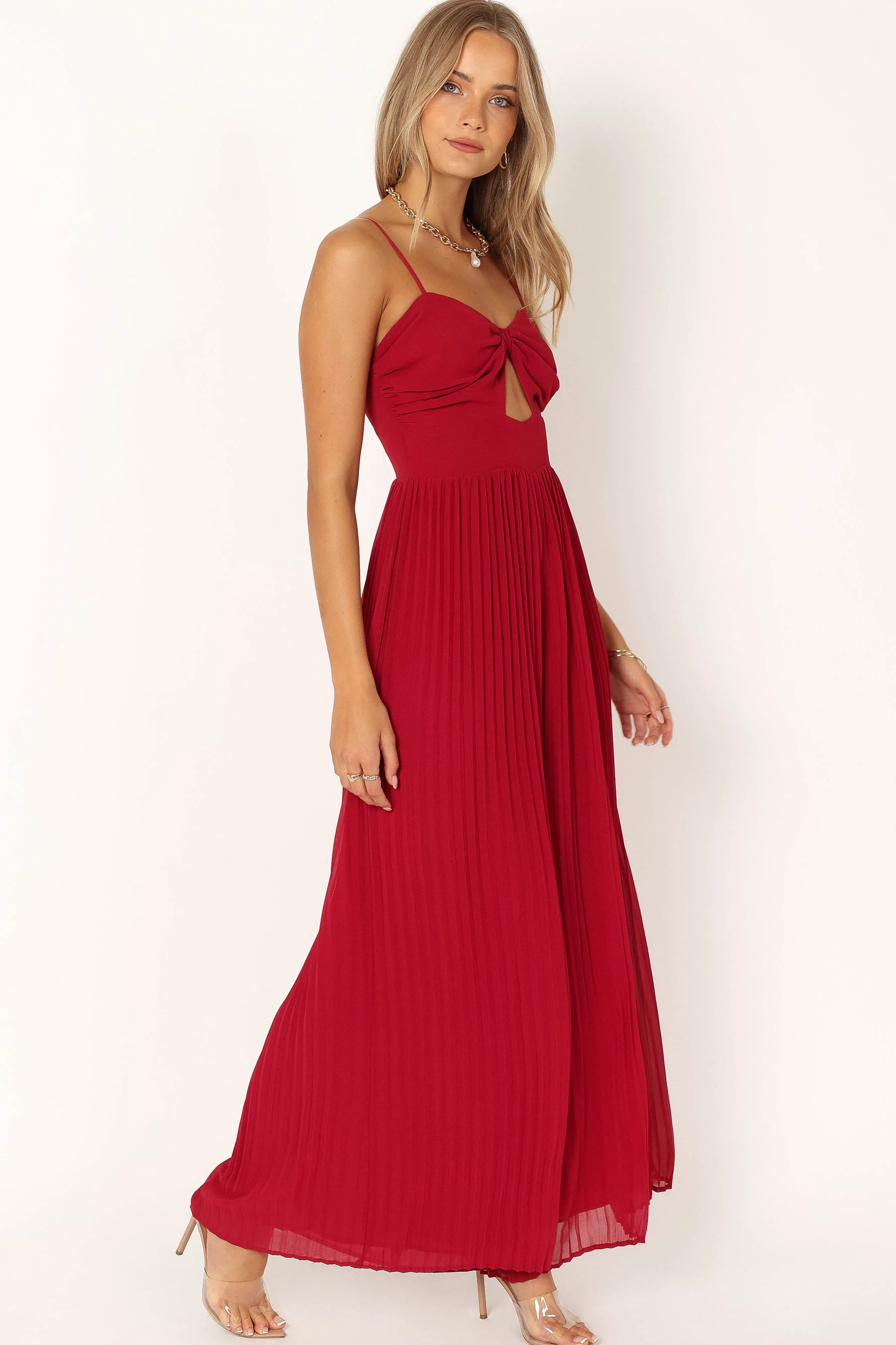 Petal & Pup Alice Wide Leg Jumpsuit - Red Discount