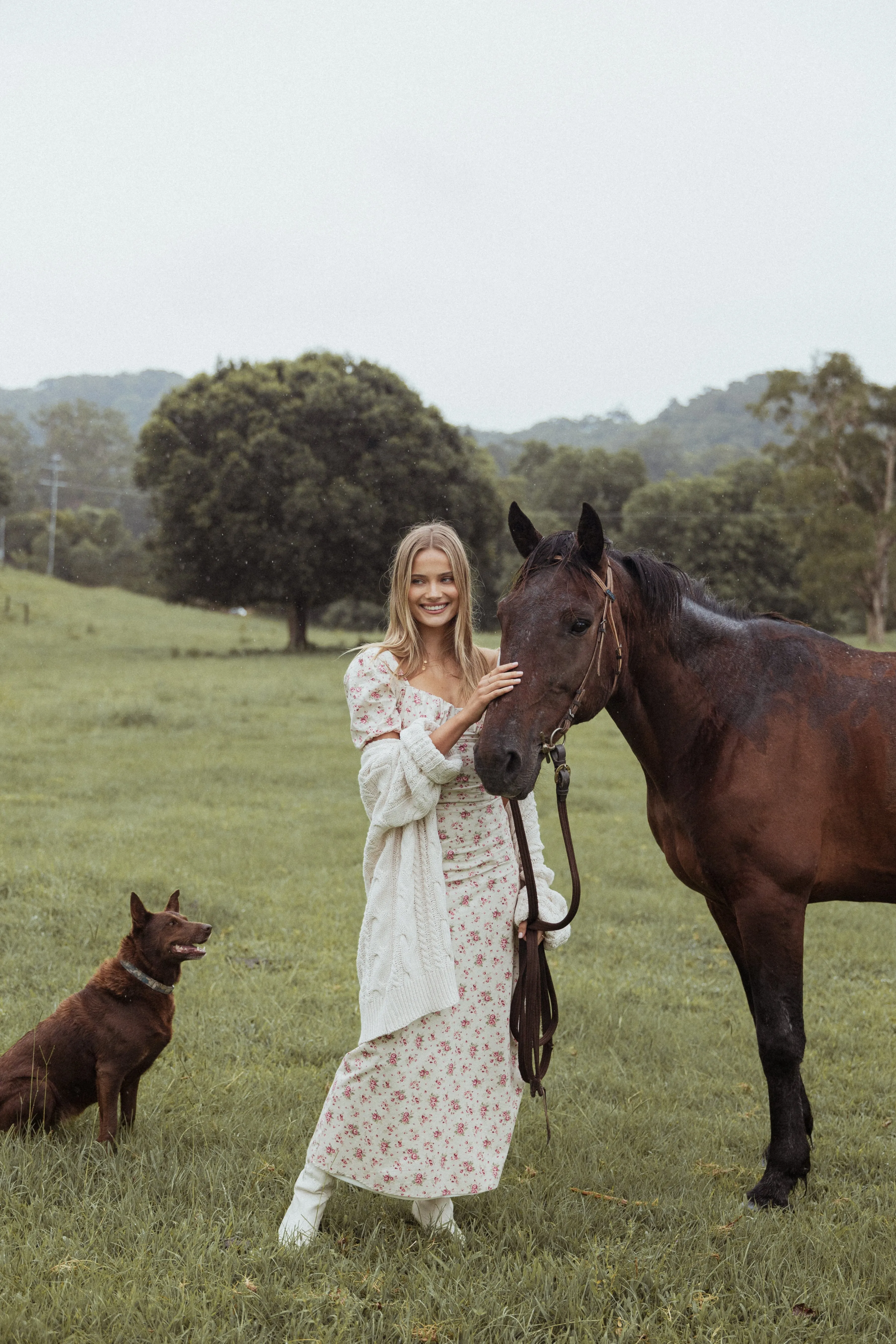 Petal & Pup Annly Maxi Skirt - Red Floral RedFloral Best Sale