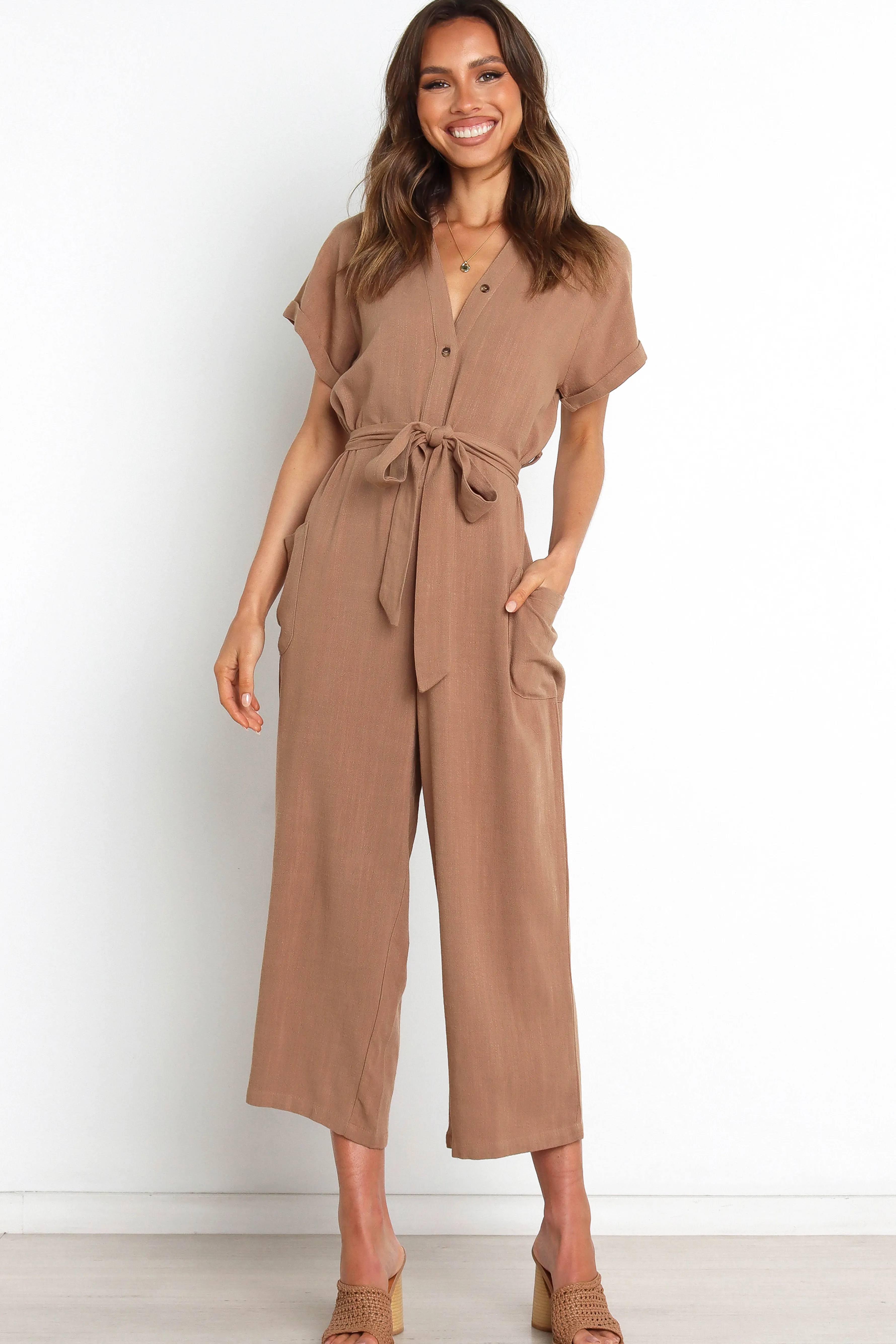 Petal & Pup Archie Jumpsuit - Mocha Online