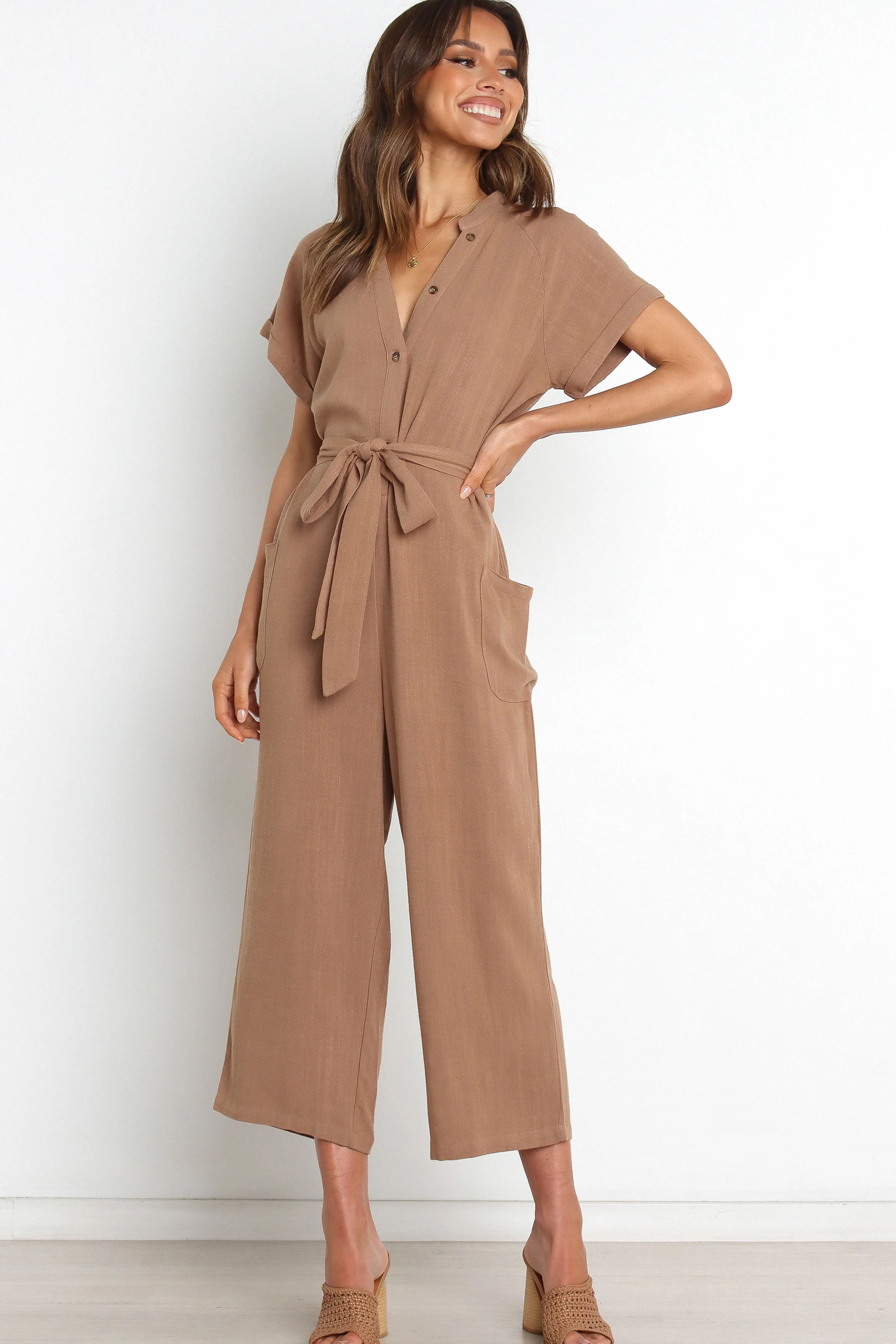 Petal & Pup Archie Jumpsuit - Mocha Online