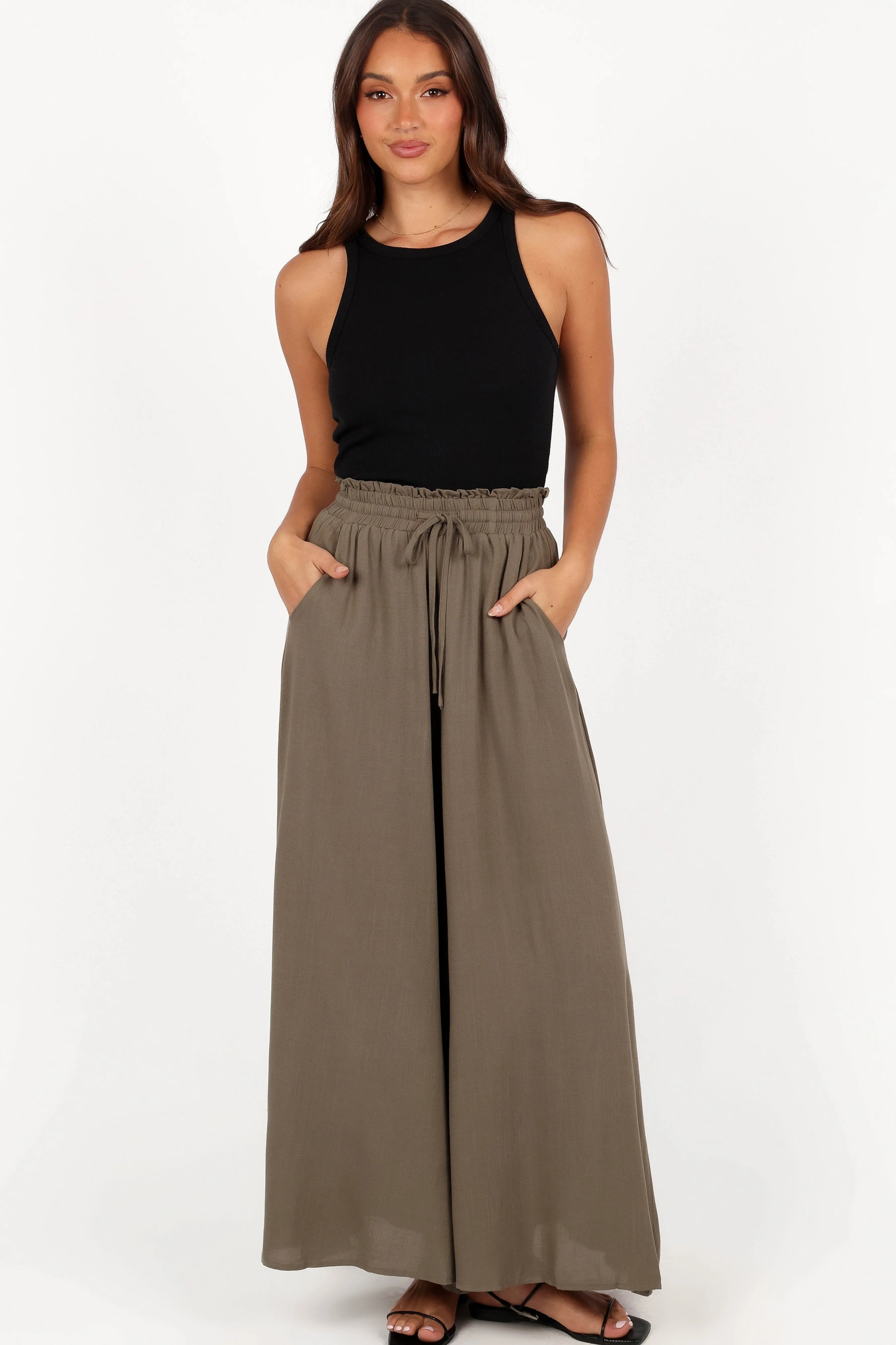 Petal & Pup Arden Pant - Olive Fashion