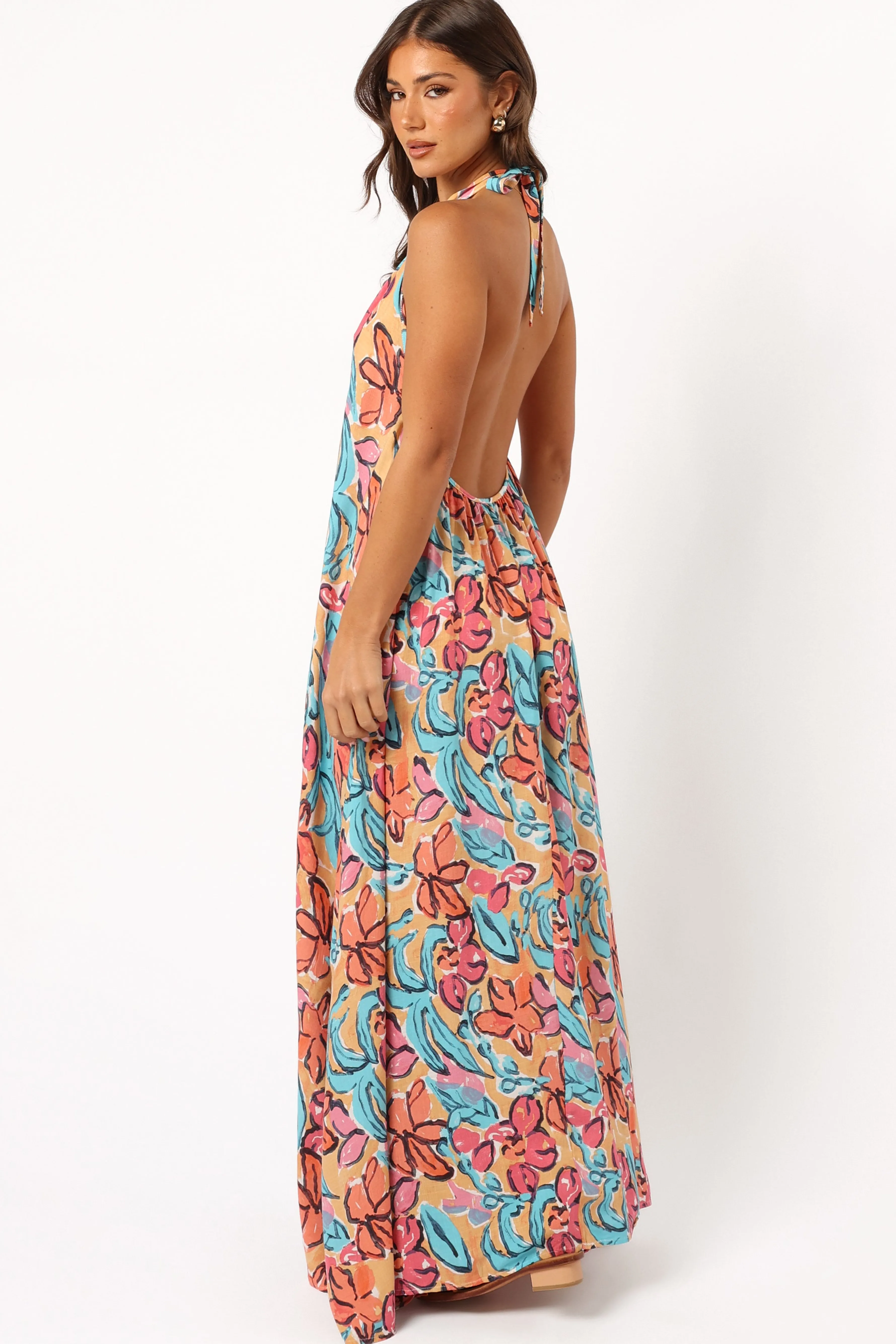 Petal & Pup Avery Maxi Dress - Multi Floral MultiFloral Cheap