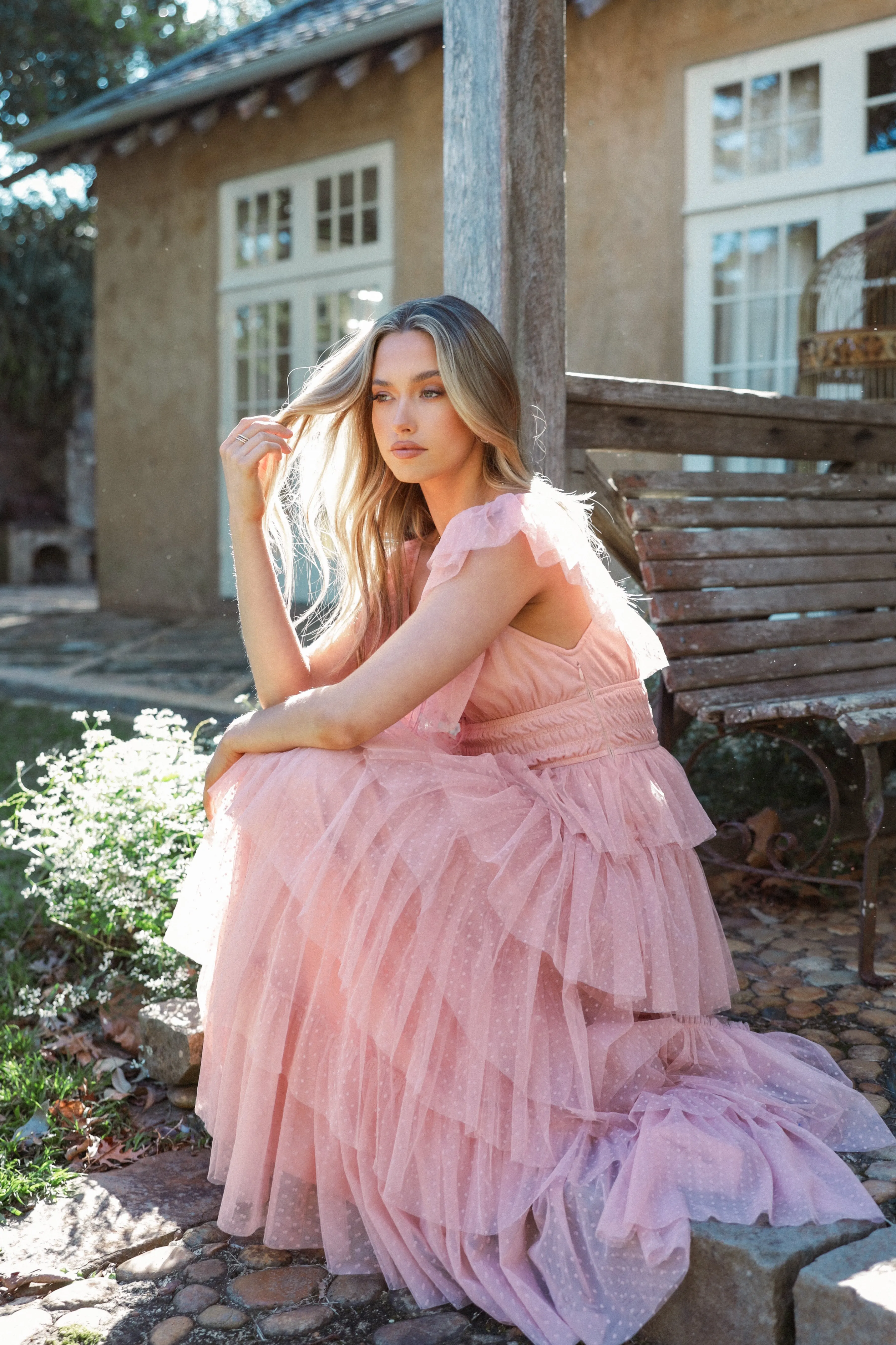 Petal & Pup Belle Maxi Dress - Blush Best