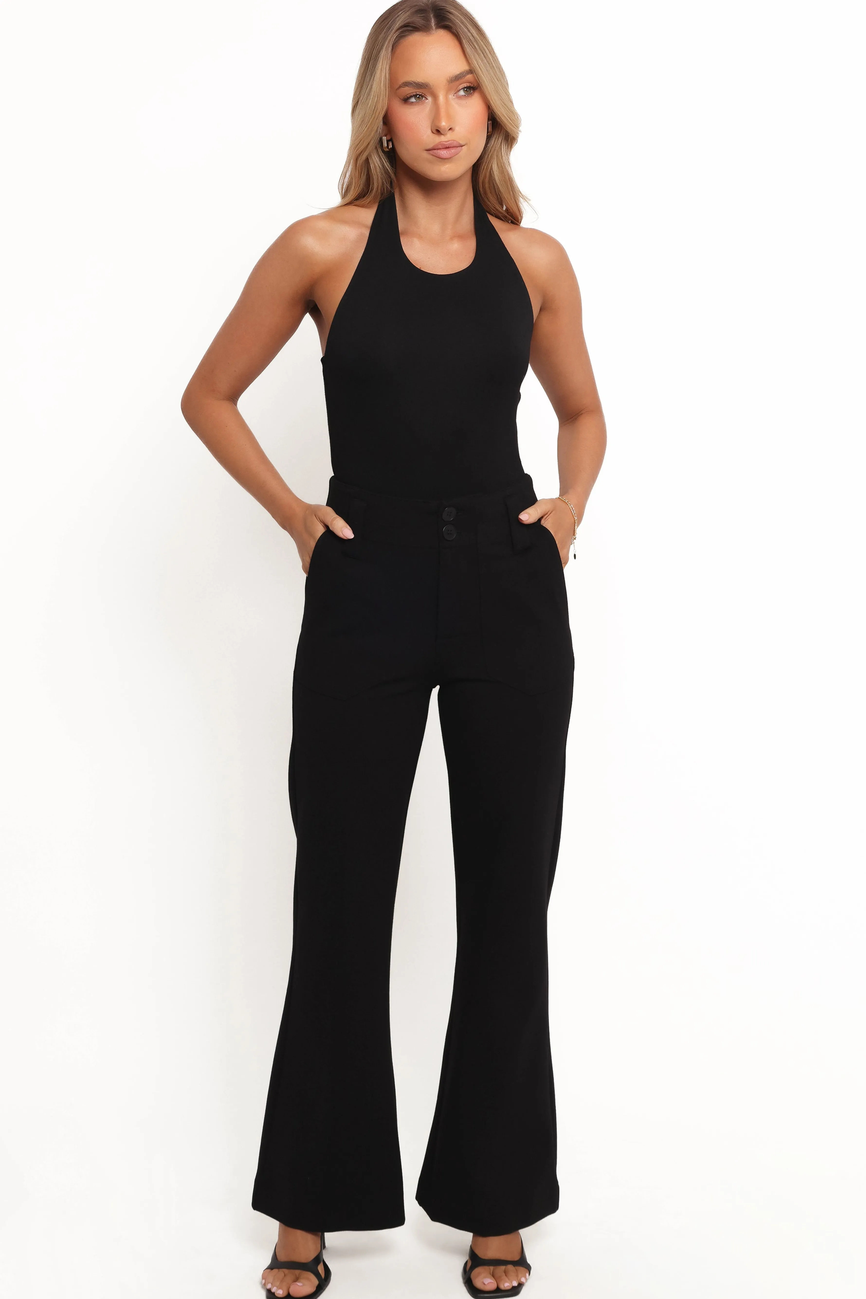 Petal & Pup Bimmi Flare Pant - Black Shop