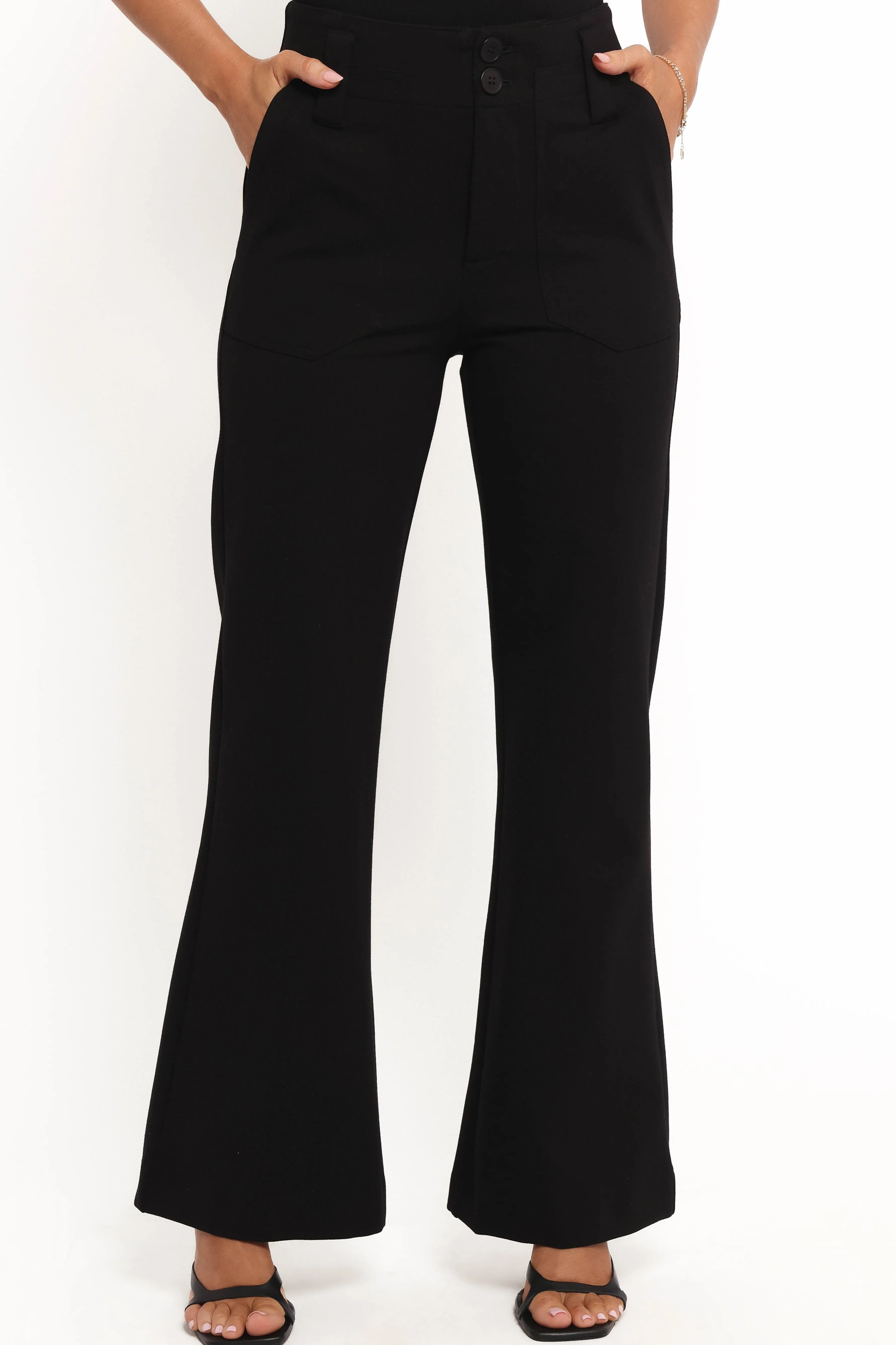 Petal & Pup Bimmi Flare Pant - Black Shop