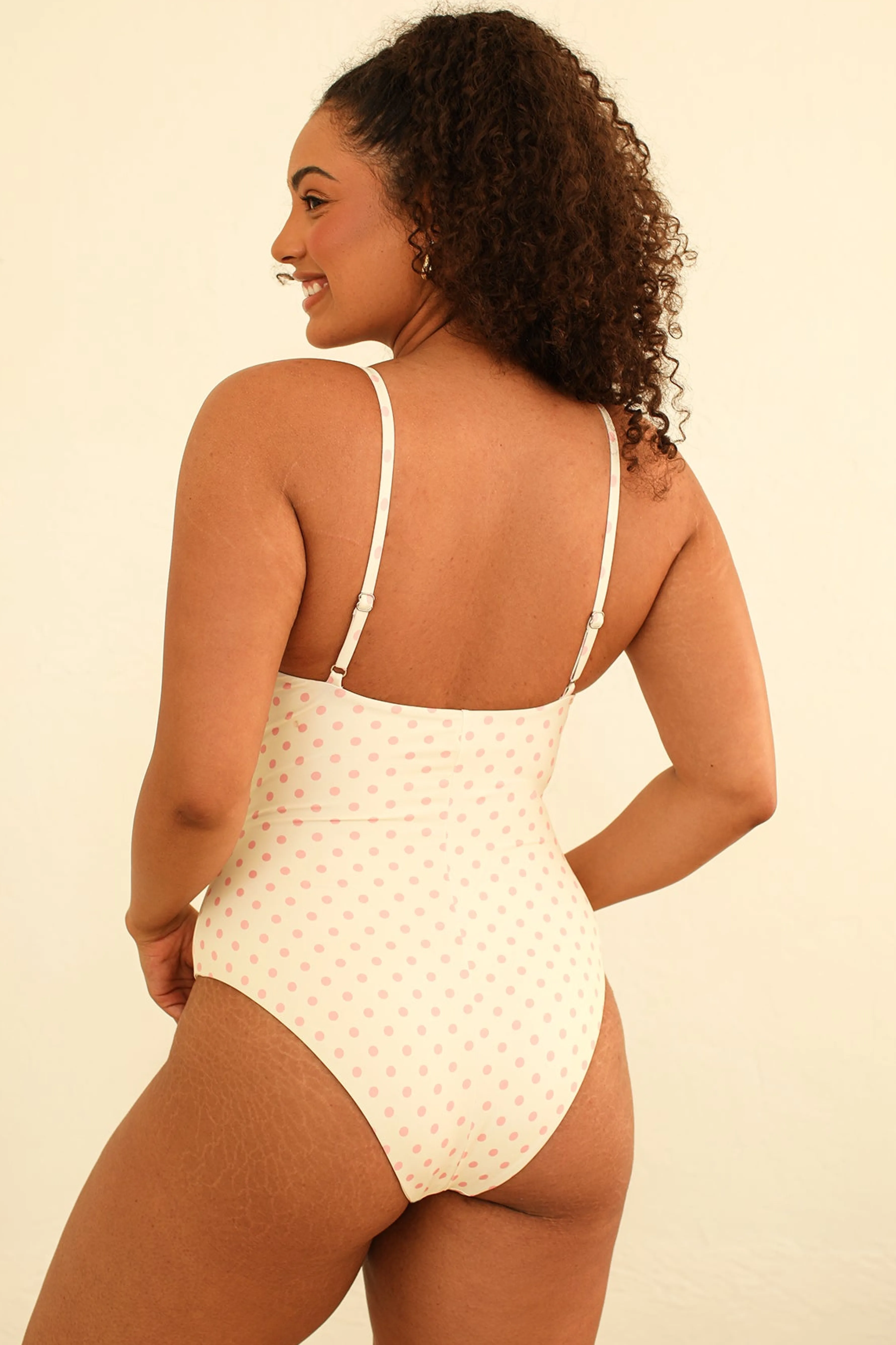 Petal & Pup Bliss One Piece - Dotted Pink DottedPink Sale