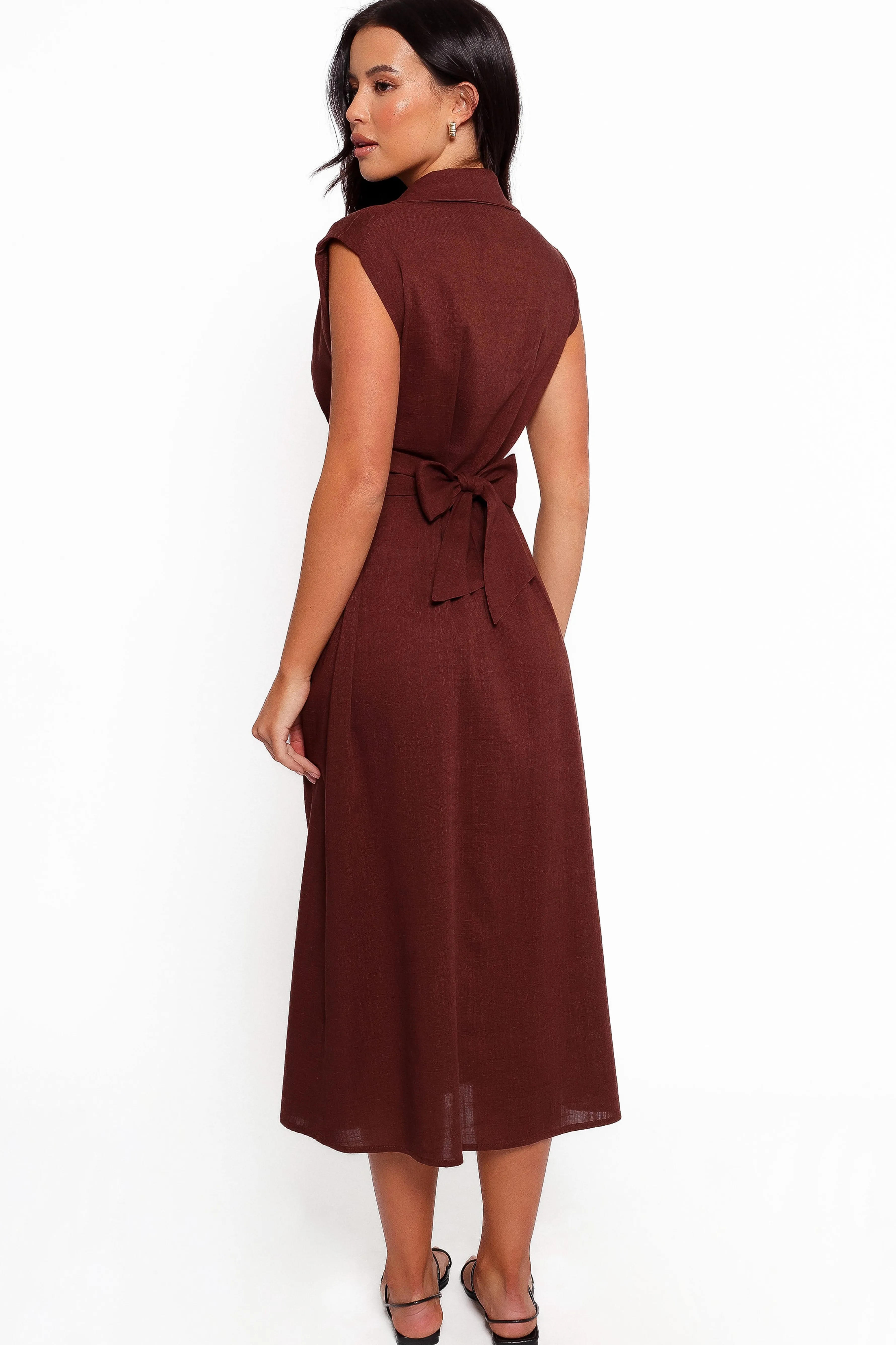 Petal & Pup Cami Midi Dress - Chocolate Brown ChocolateBrown Flash Sale