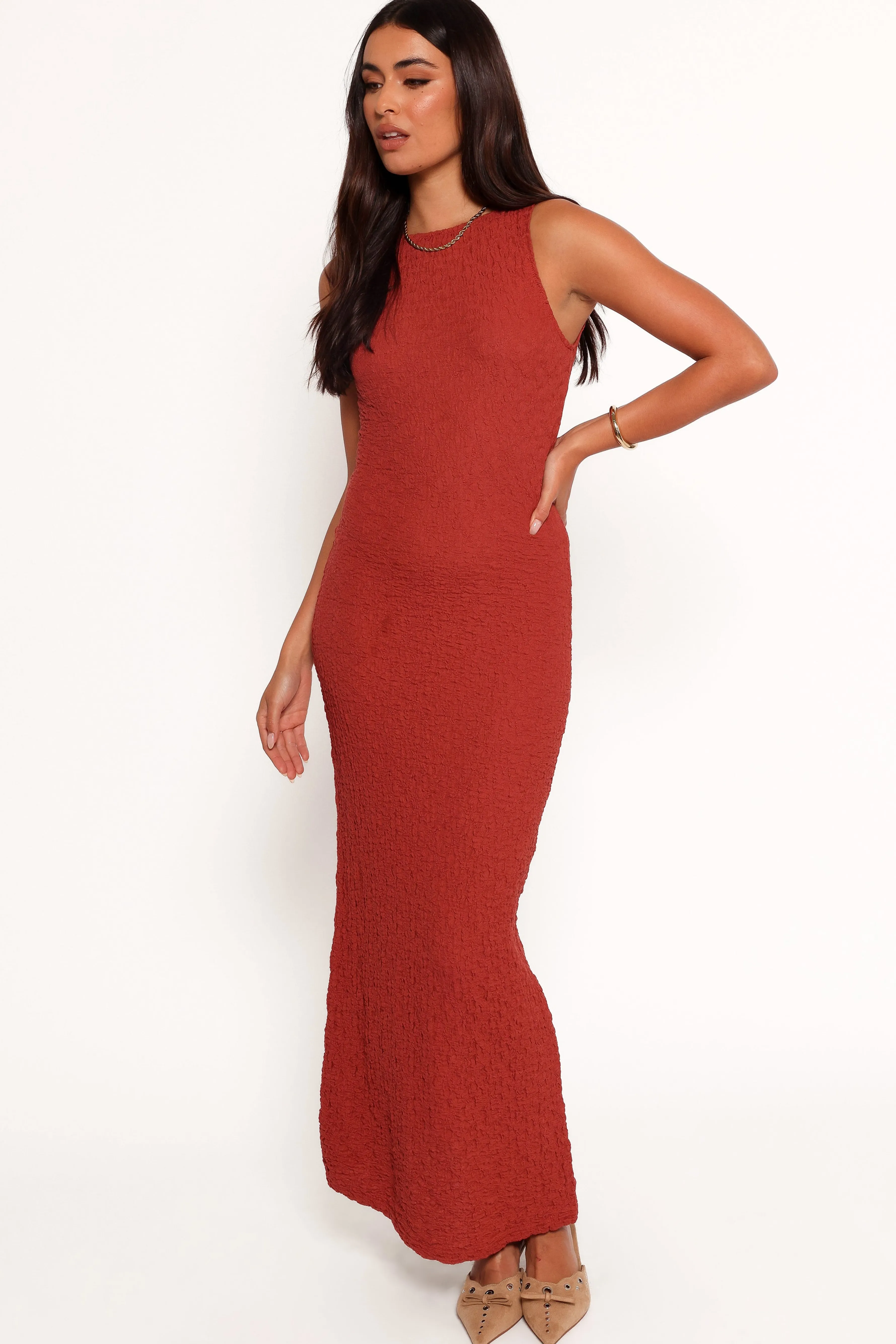 Petal & Pup Clark Maxi Dress - Wine Best Sale