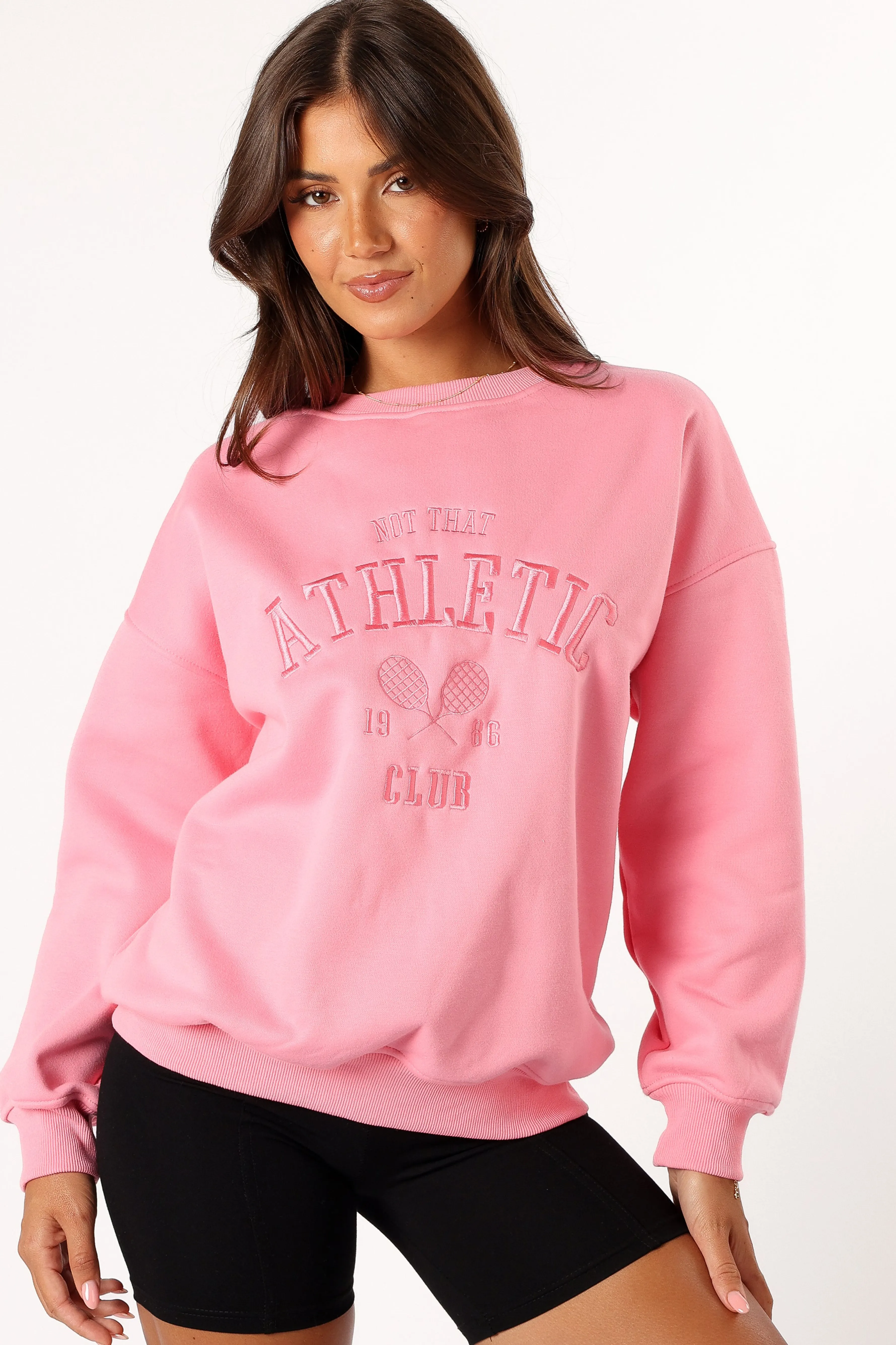 Petal & Pup Cora Athletic Sweatshirt - Pink Outlet