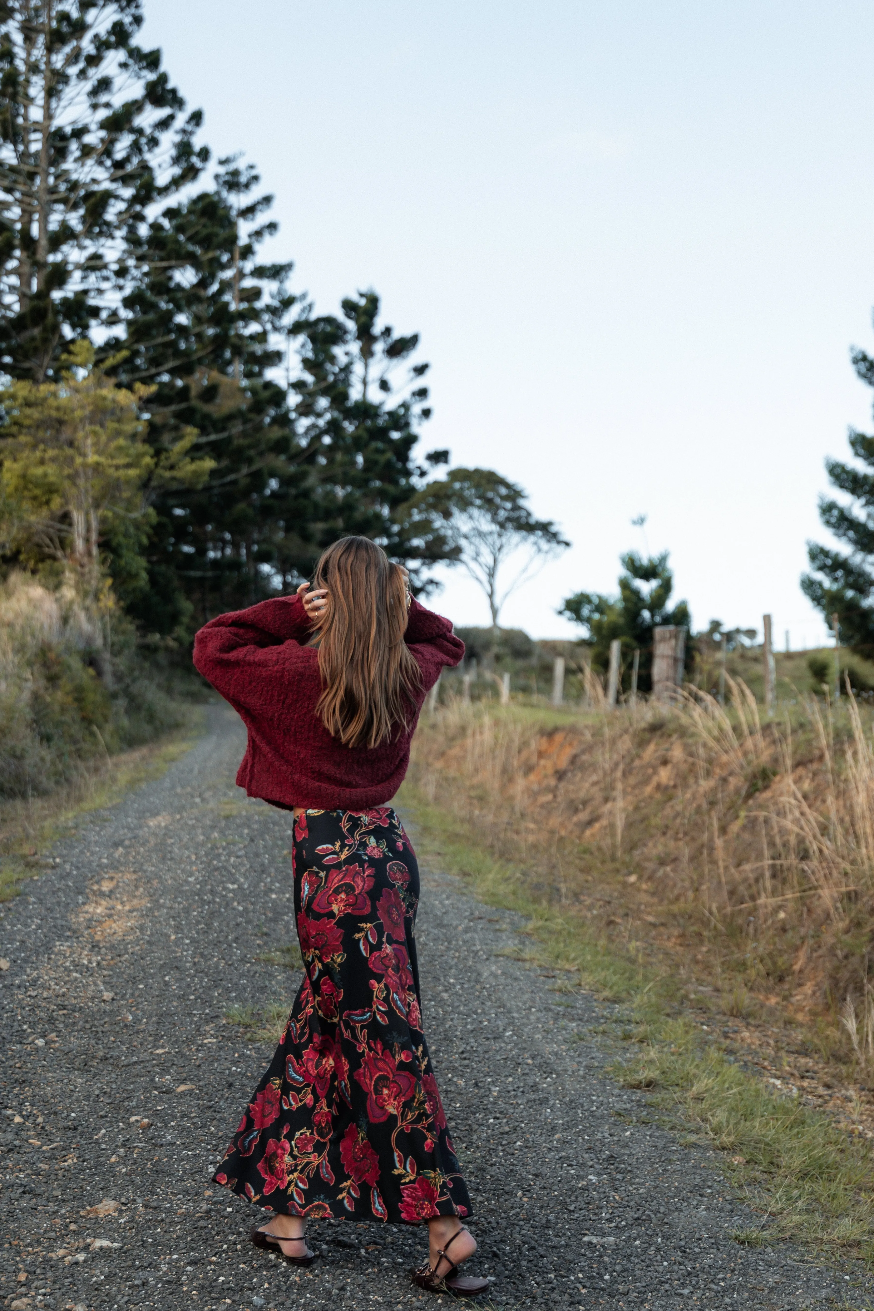 Petal & Pup Evie Maxi Skirt - Black Floral BlackFloral Clearance