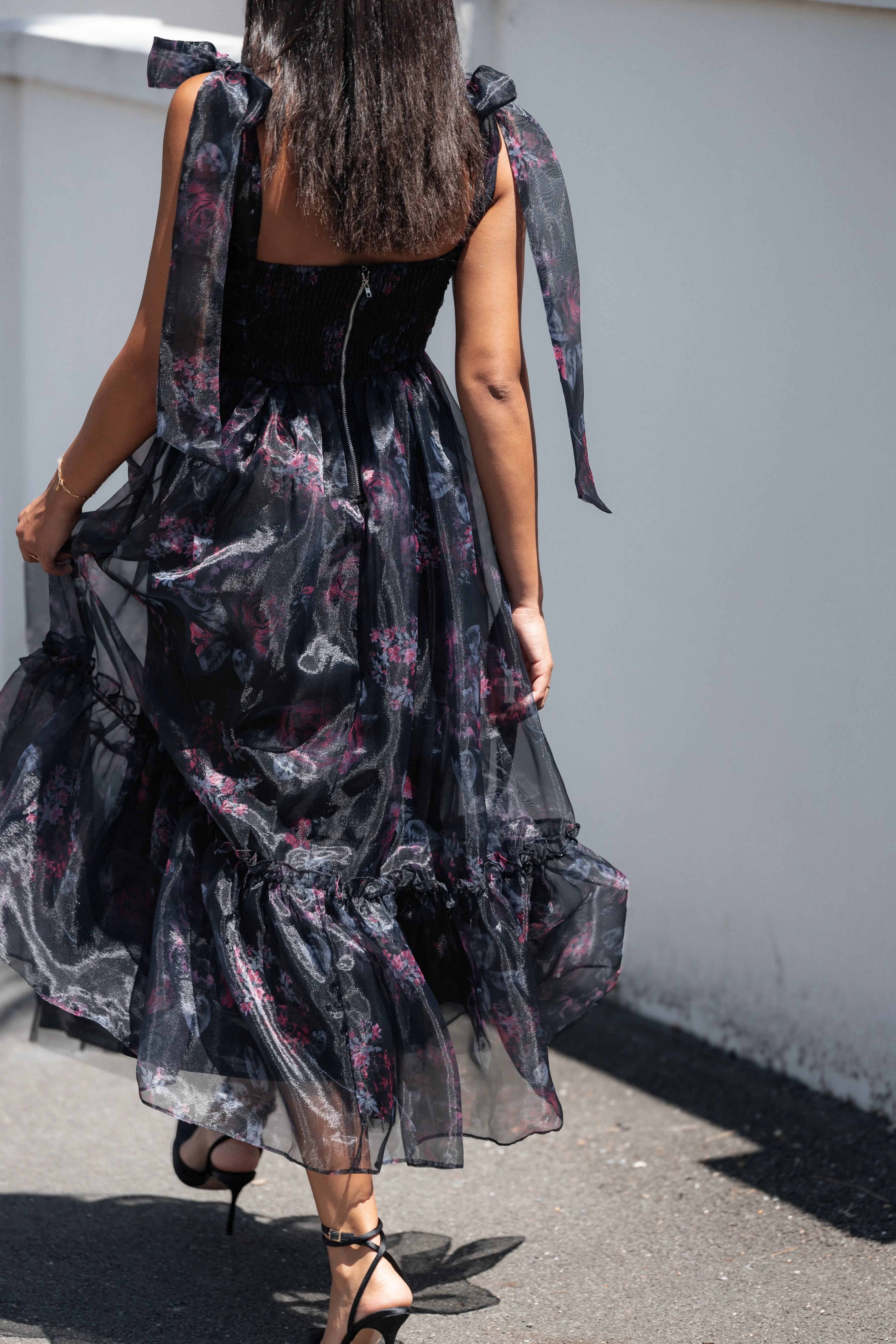 Petal & Pup Floret Midi Dress - Dark Floral DarkFloral Store