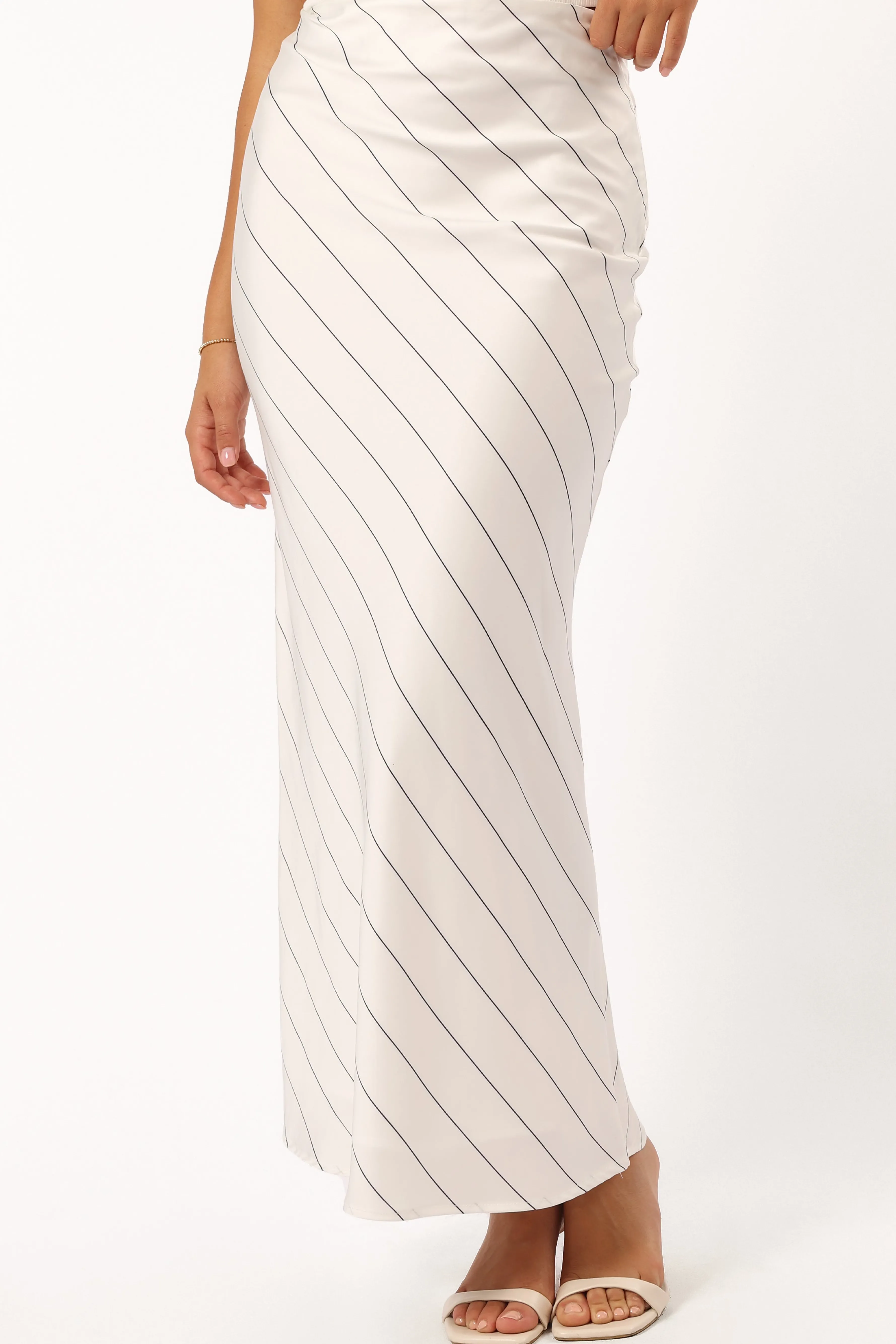 Petal & Pup Heidi Stripe Slip Skirt - White Black Stripe WhiteBlackStripe Best Sale