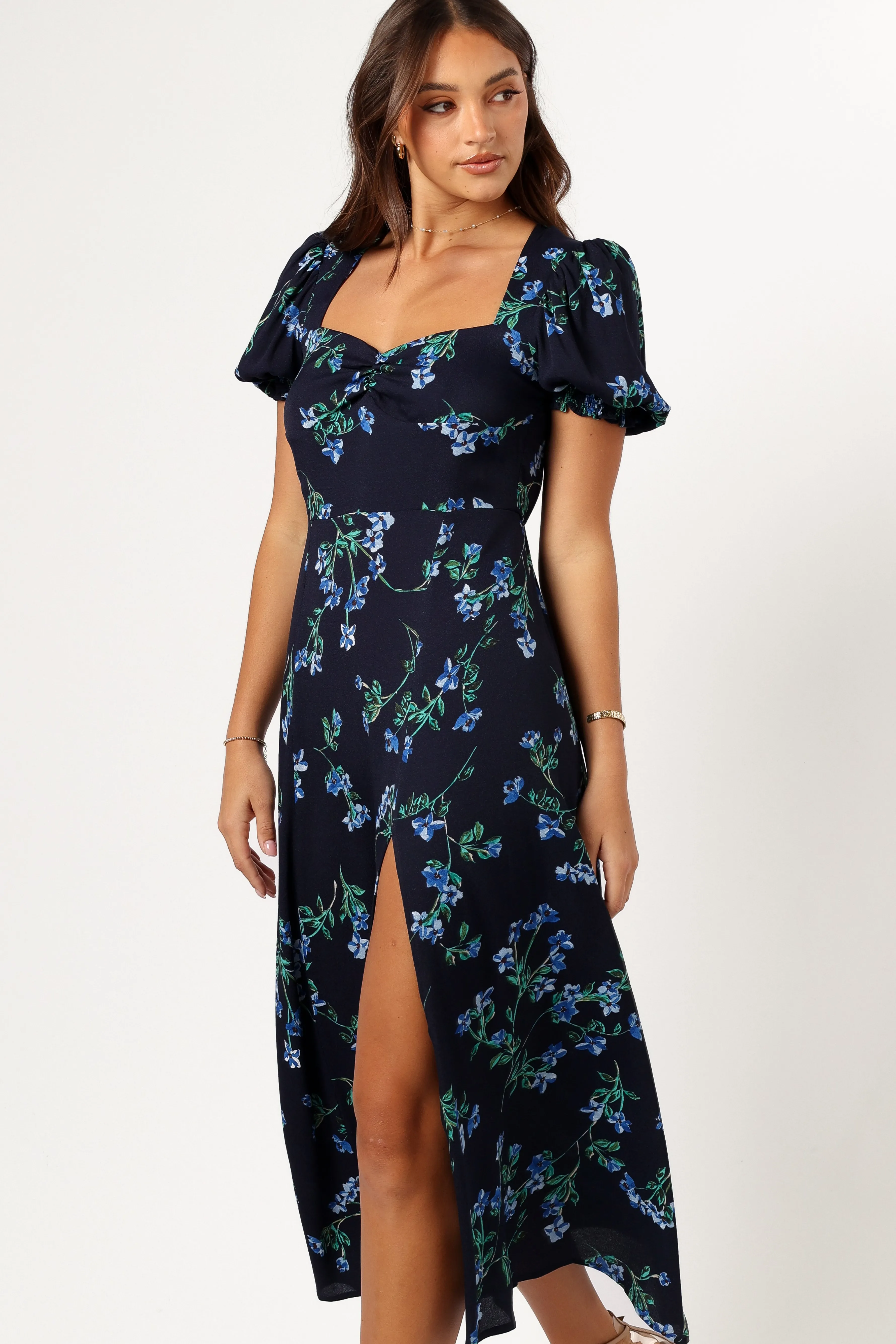 Petal & Pup Hendrix Midi Dress - Midnight Blues MidnightBlues Flash Sale