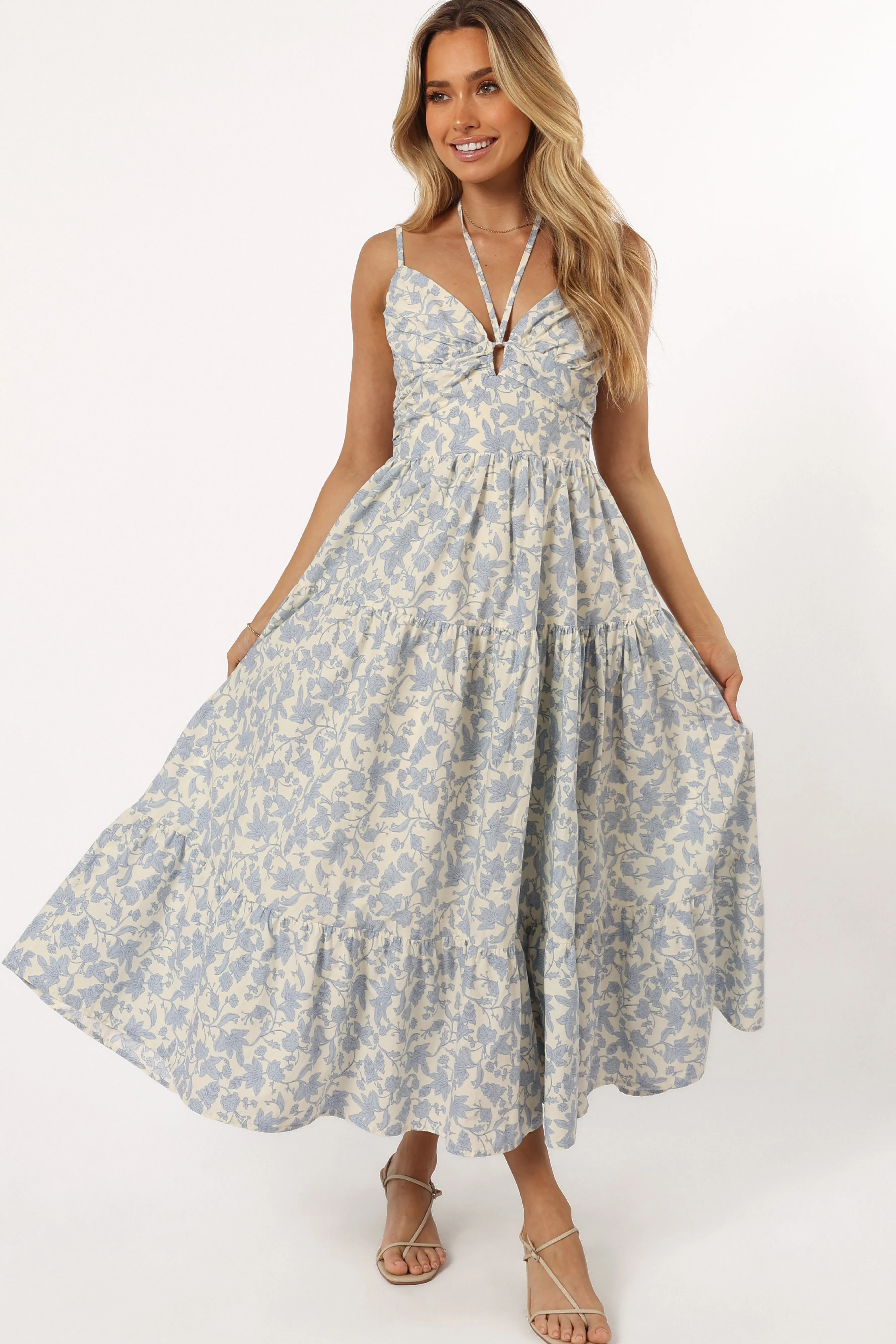 Petal & Pup Indy Midi Dress - Blue Outlet