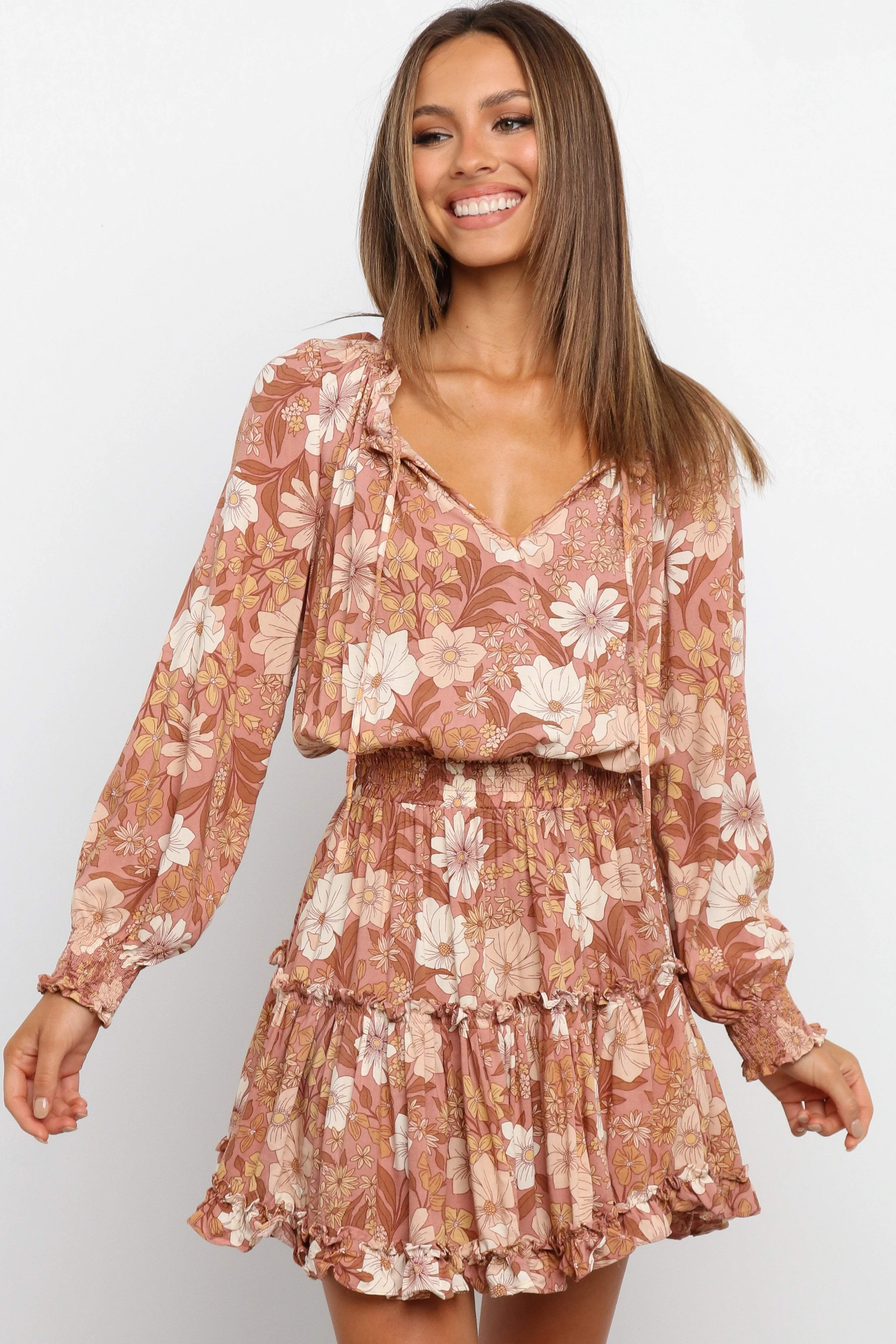 Petal & Pup Kealan Dress - Brown Sale