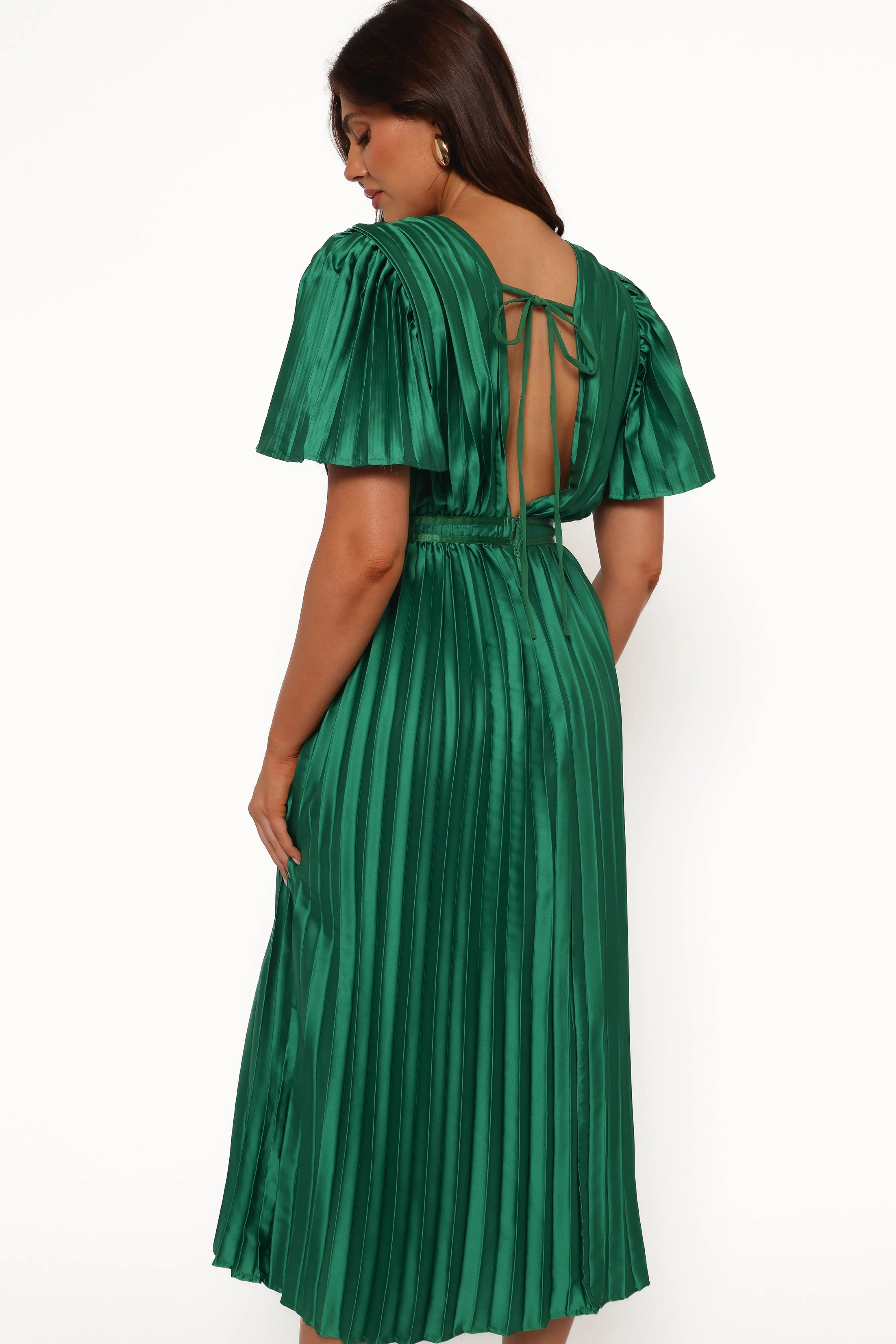 Petal & Pup Keelah Midi Dress - Emerald Green EmeraldGreen Cheap