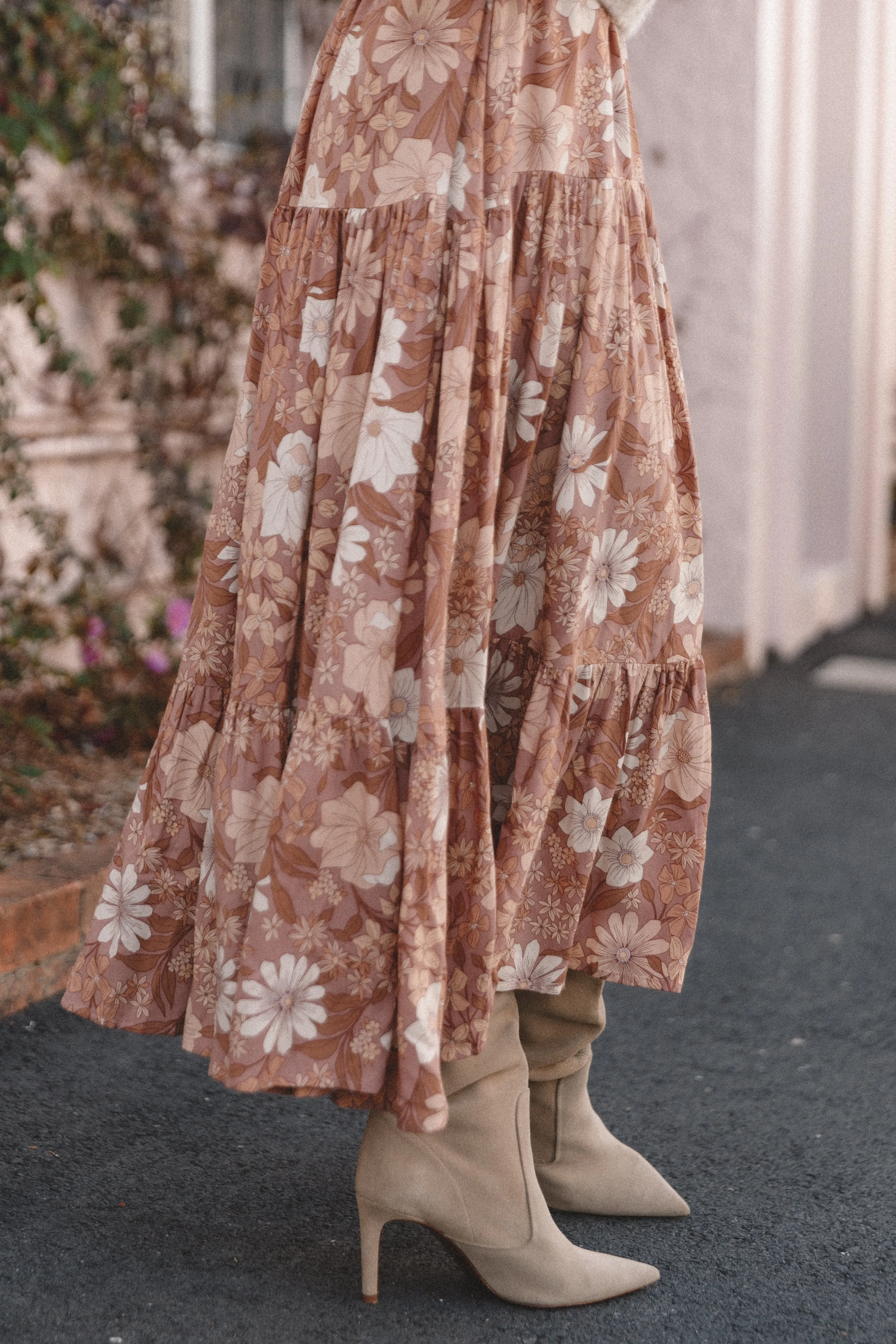 Petal & Pup Kelda Dress - Tan Floral TanFloral Fashion