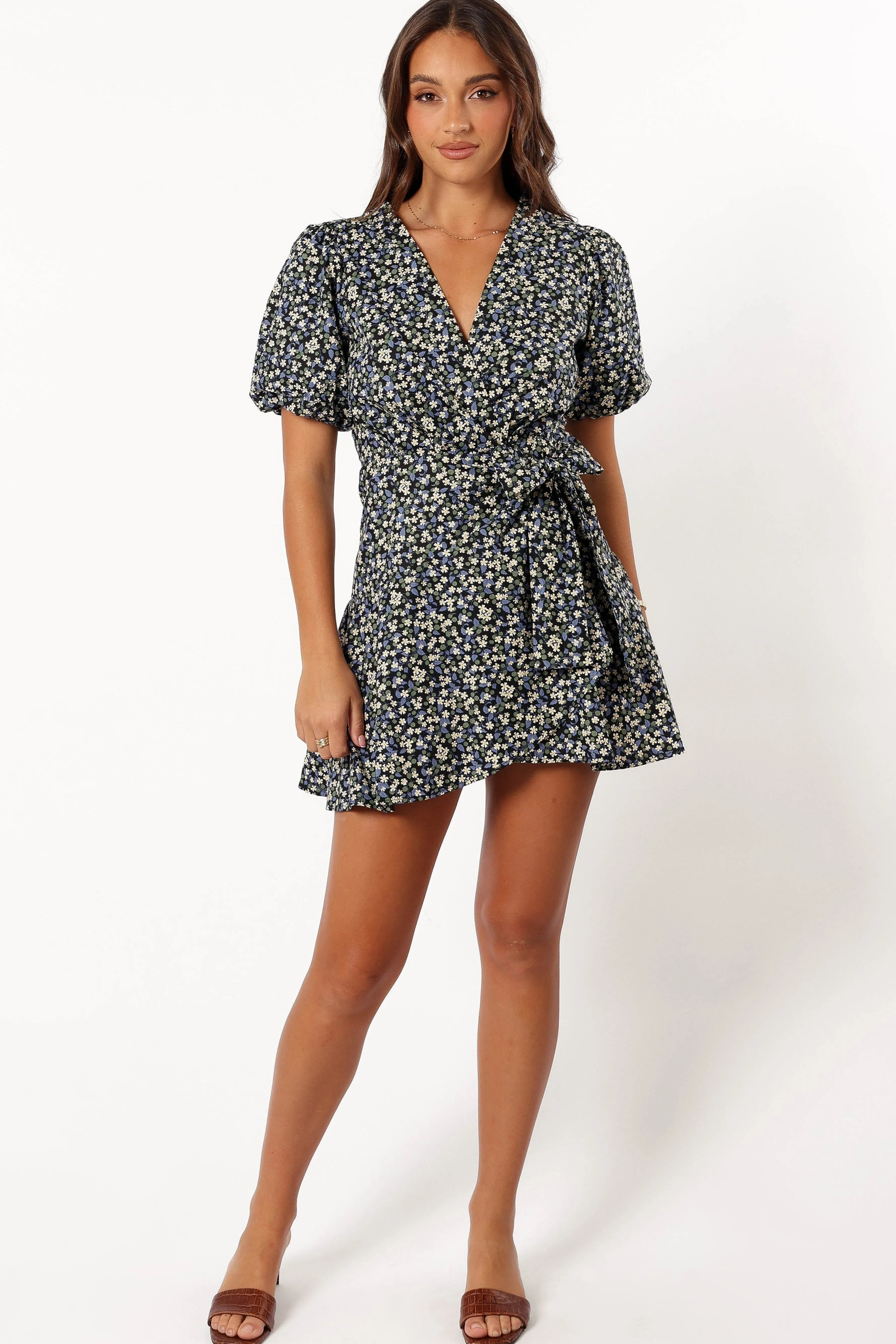 Petal & Pup Kenn Wrap Mini Dress - Indigo Vanilla IndigoVanilla Online