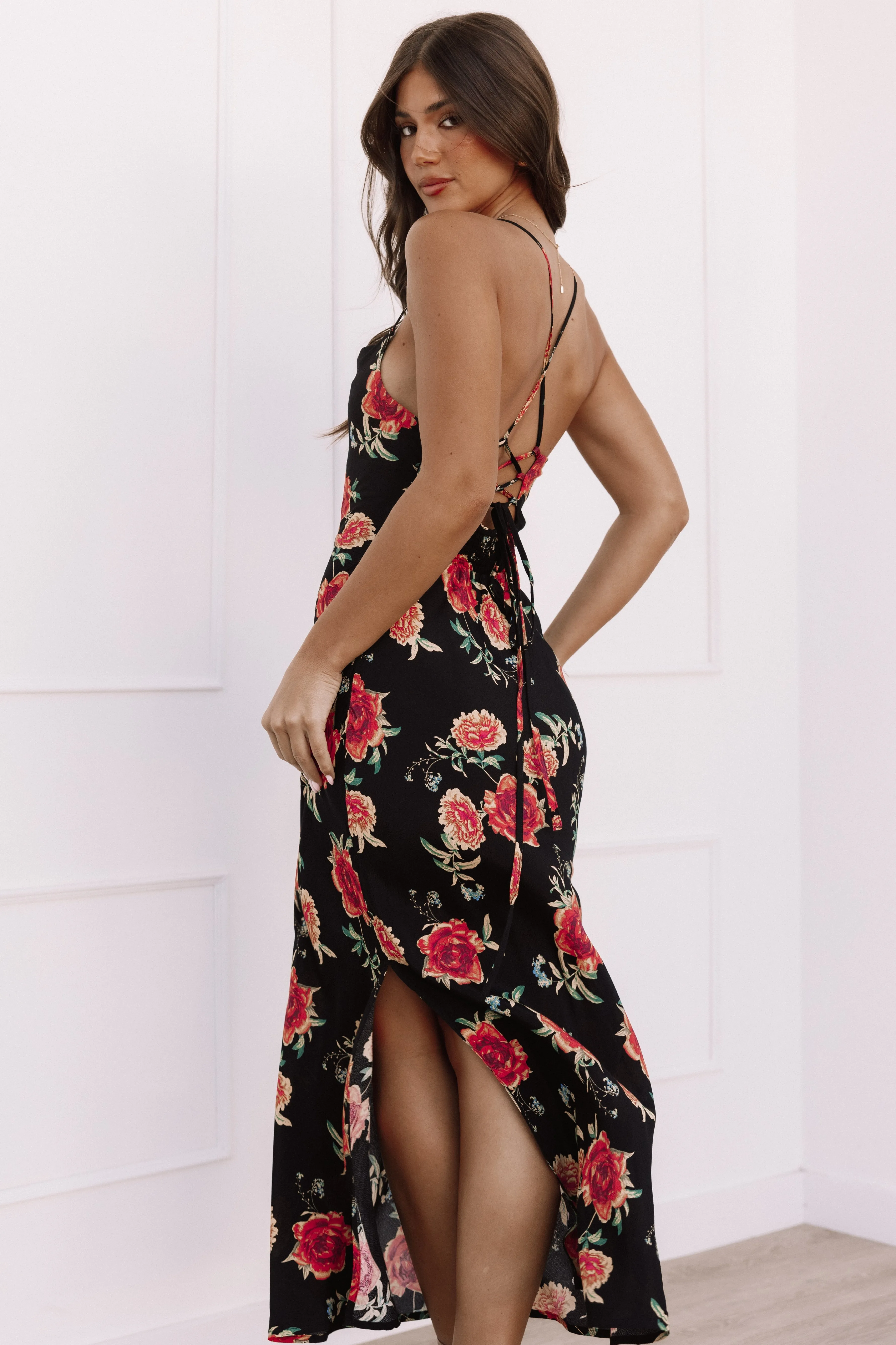 Petal & Pup Landry Midi Slip Dress - Sunset Floral SunsetFloral Store