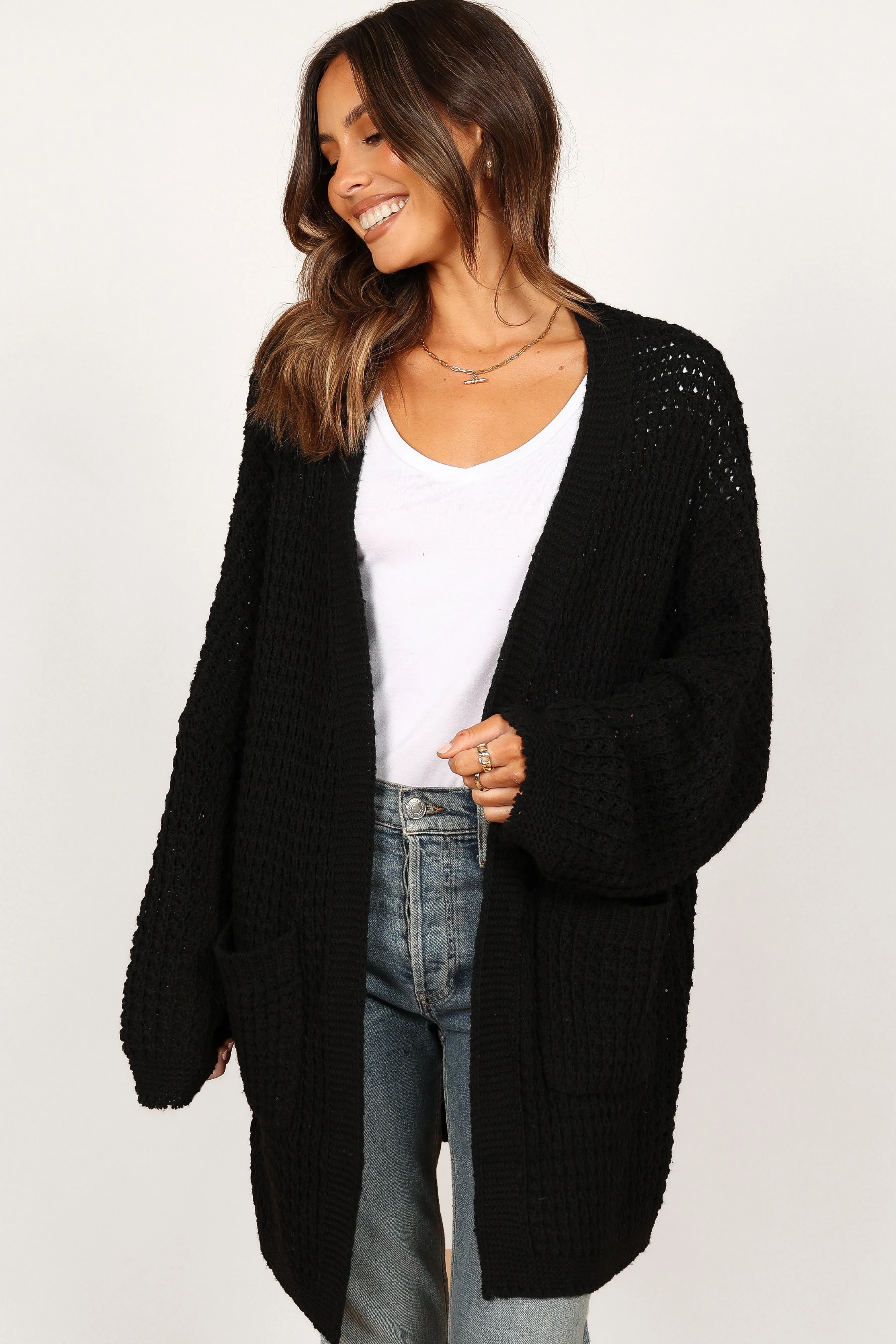 Petal & Pup Leyonie Cardigan - Black Flash Sale