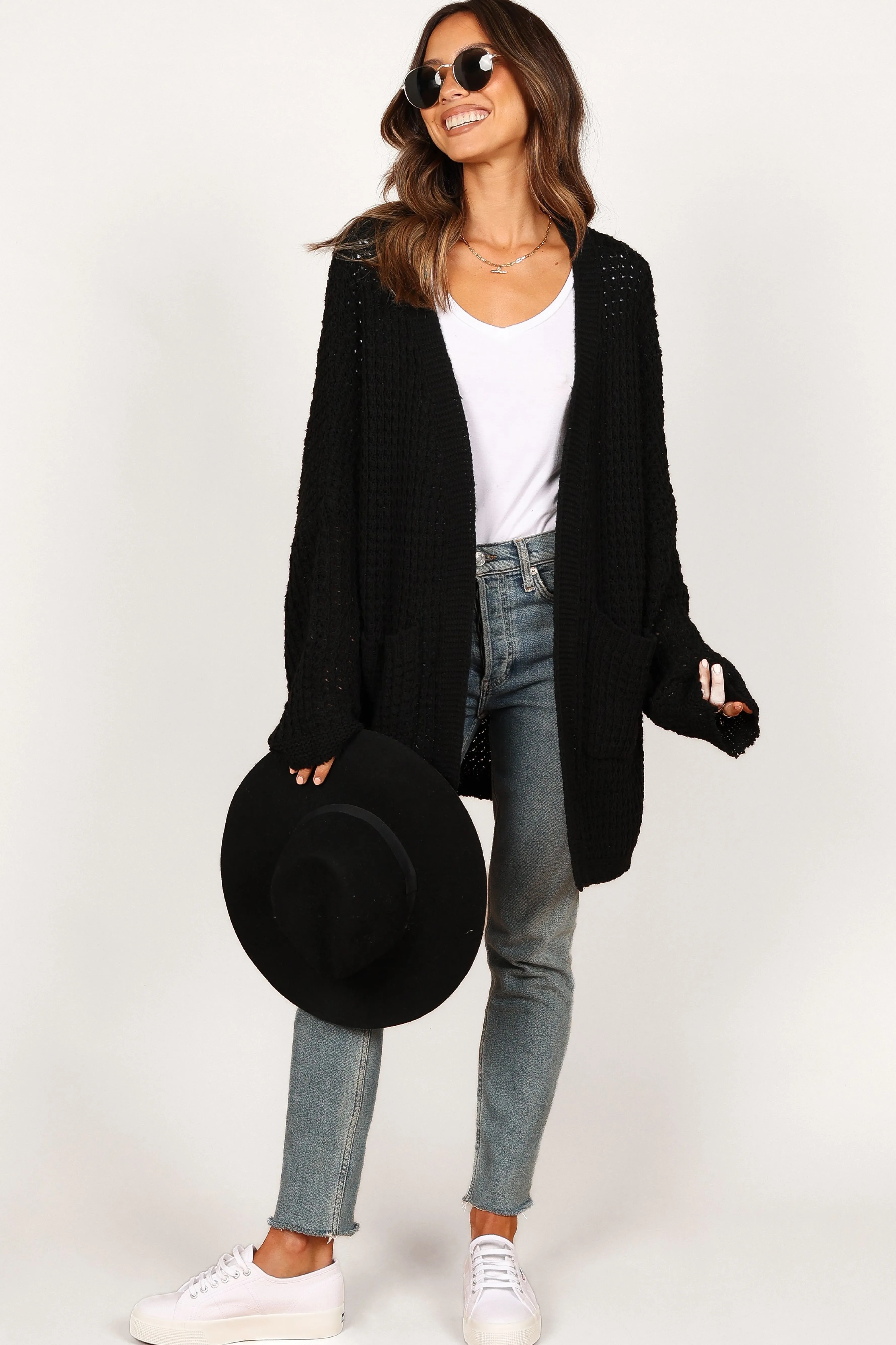 Petal & Pup Leyonie Cardigan - Black Flash Sale