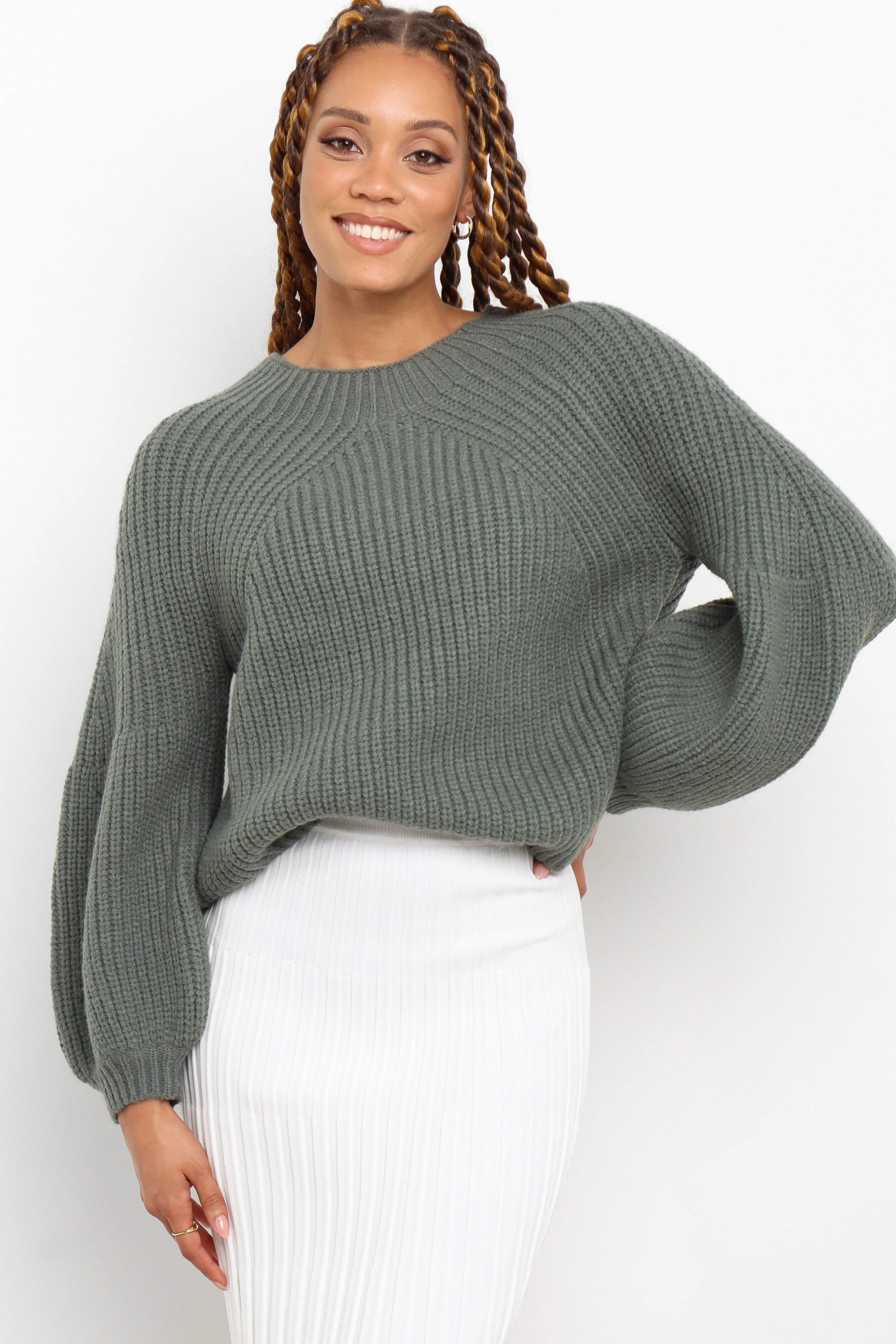 Petal & Pup London Knit Sweater - Emerald Online