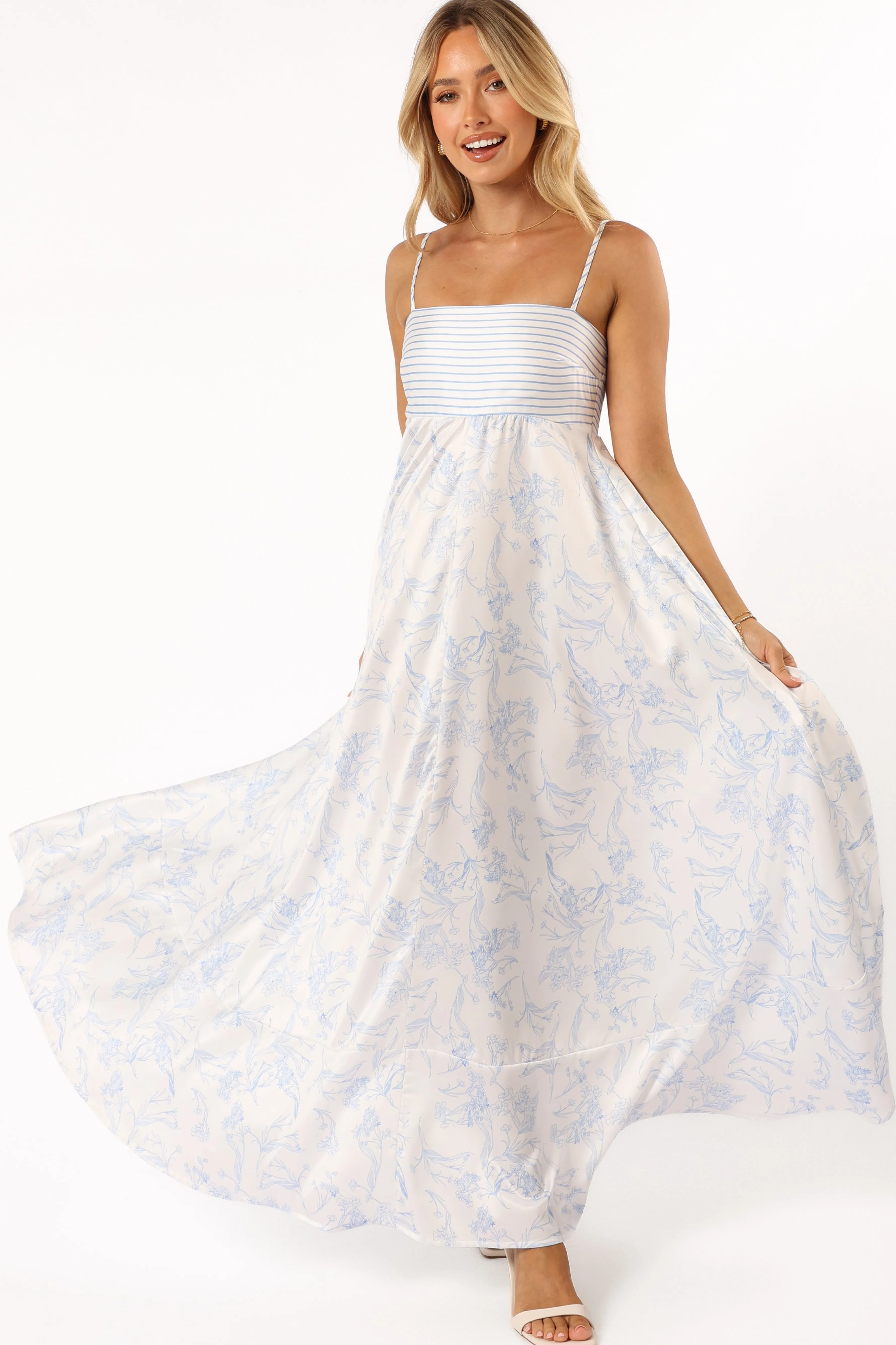 Petal & Pup Mckay Maxi Dress - Blue Flash Sale