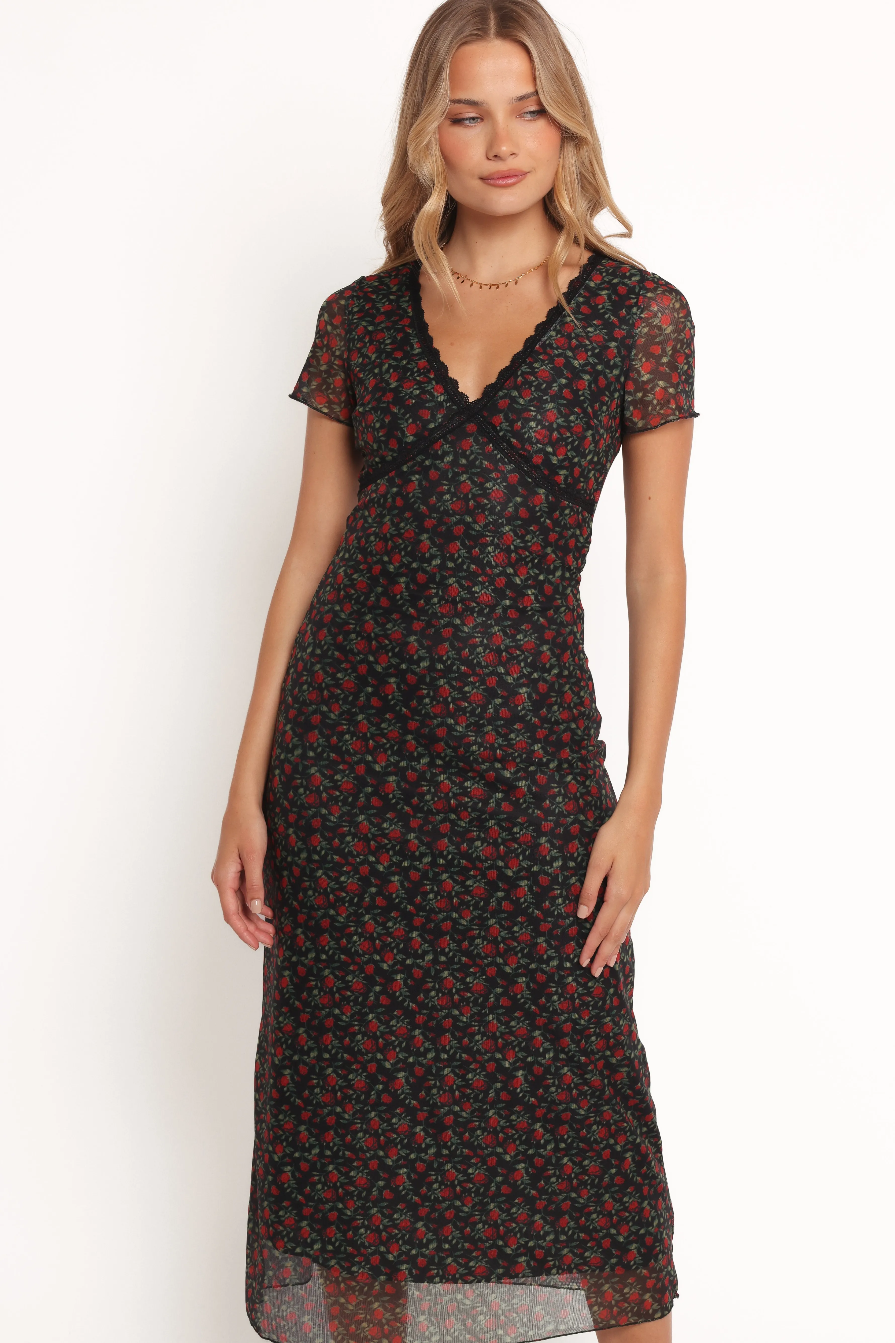 Petal & Pup Neve Maxi Dress - Rose Print RosePrint Cheap