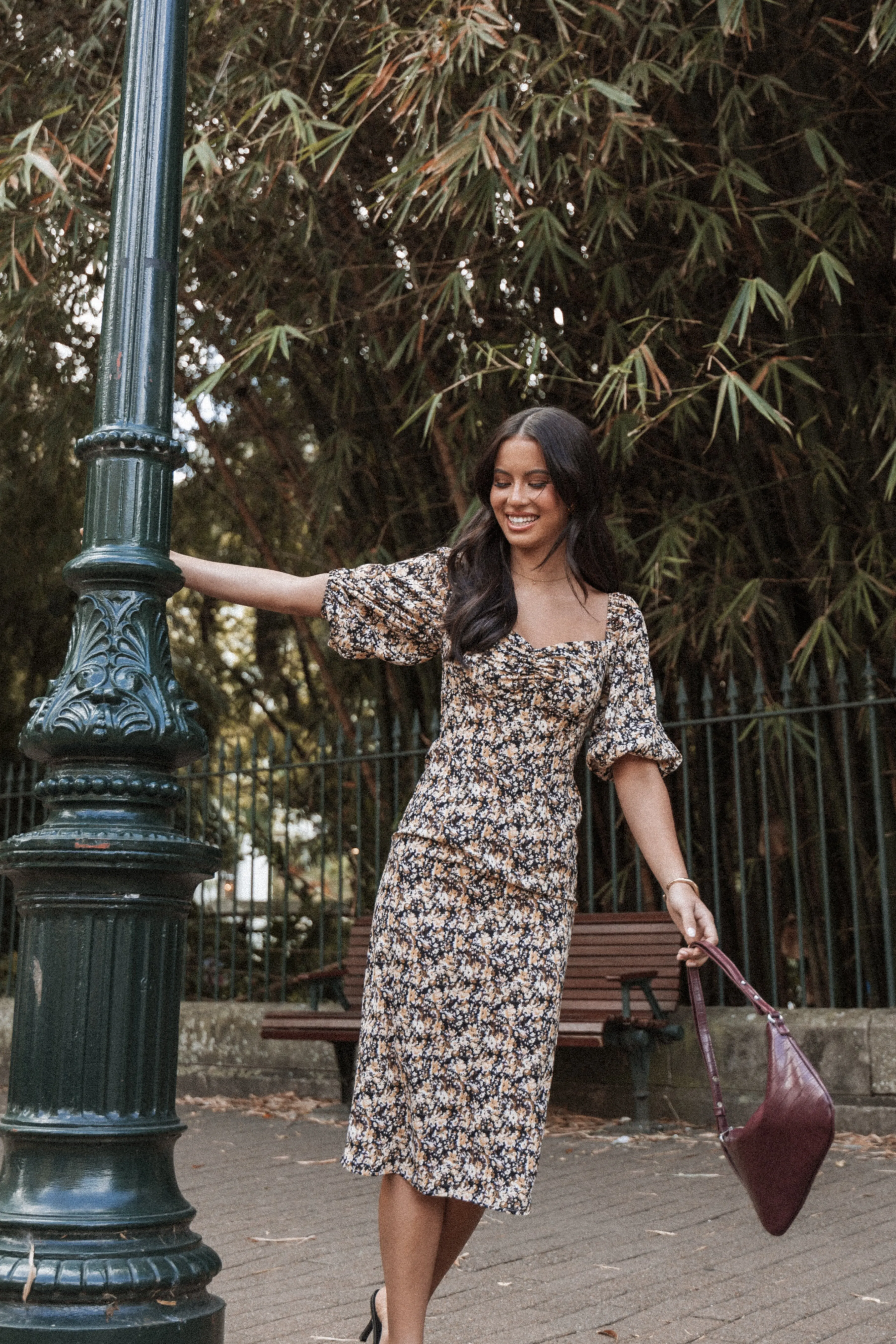 Petal & Pup Oona Midi Dress - Black Ditsy Floral BlackDitsyFloral Best