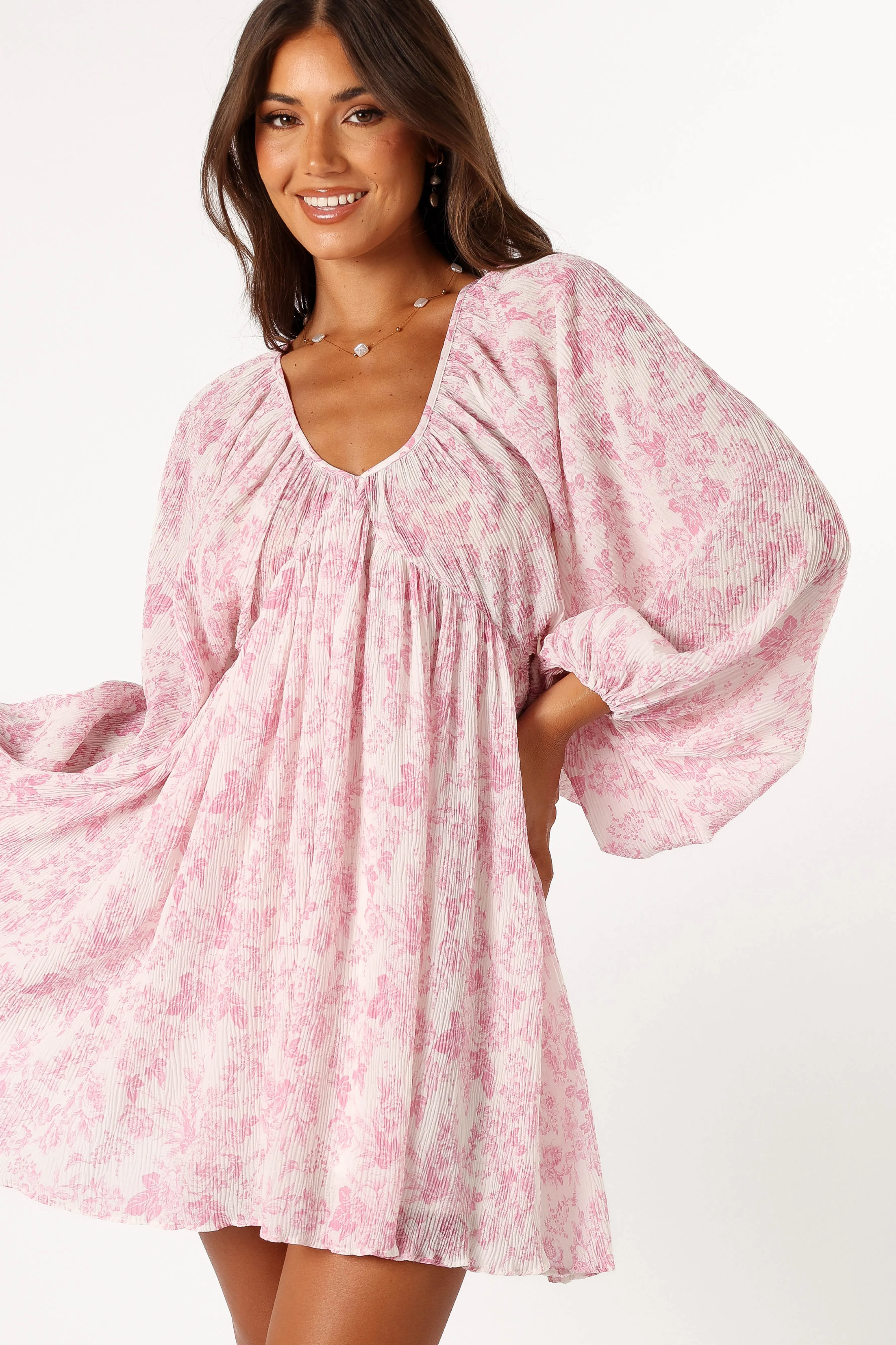 Petal & Pup Paris Long Sleeve Dress - Pink Discount