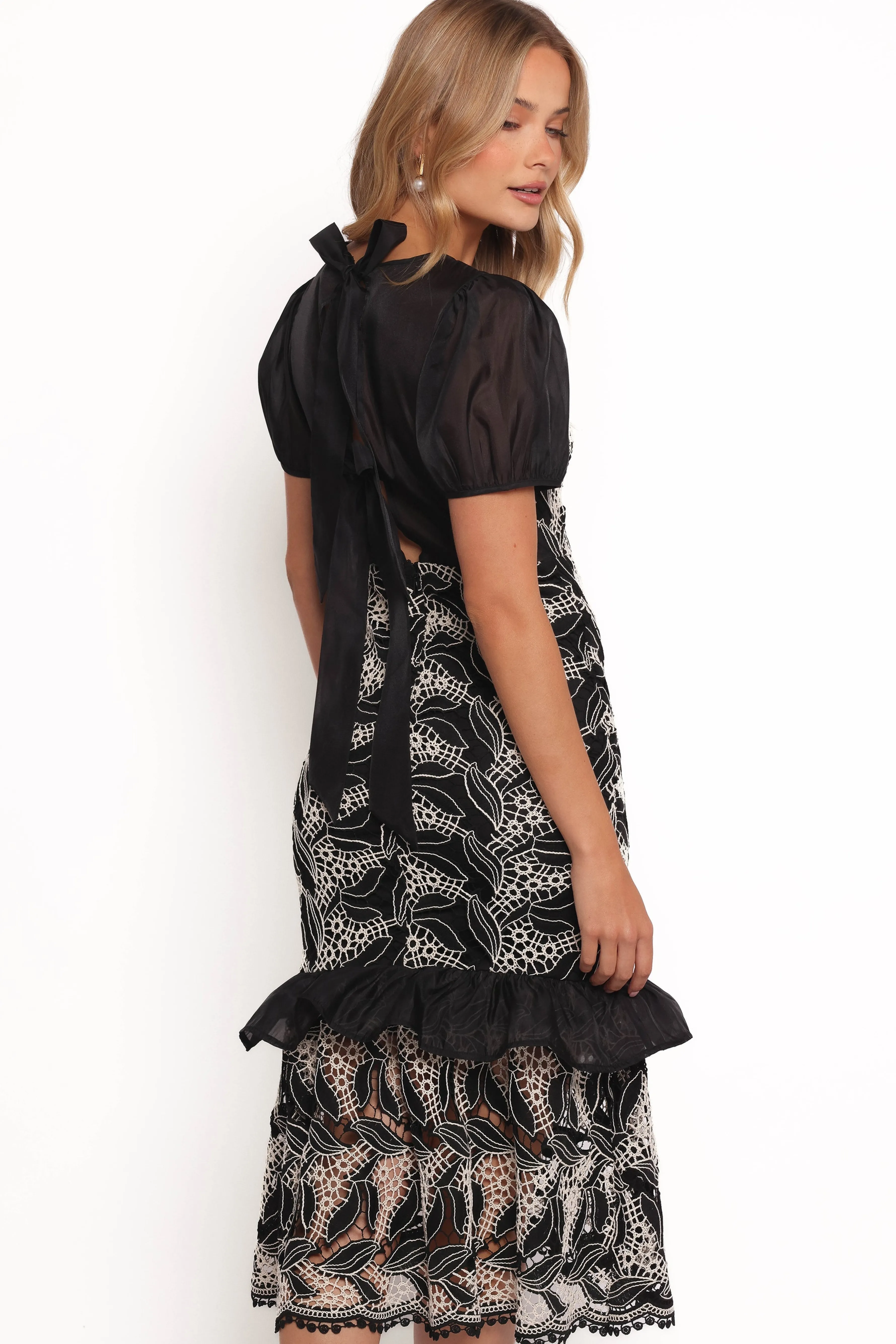 Petal & Pup Peyton Midi Dress - Black Outlet