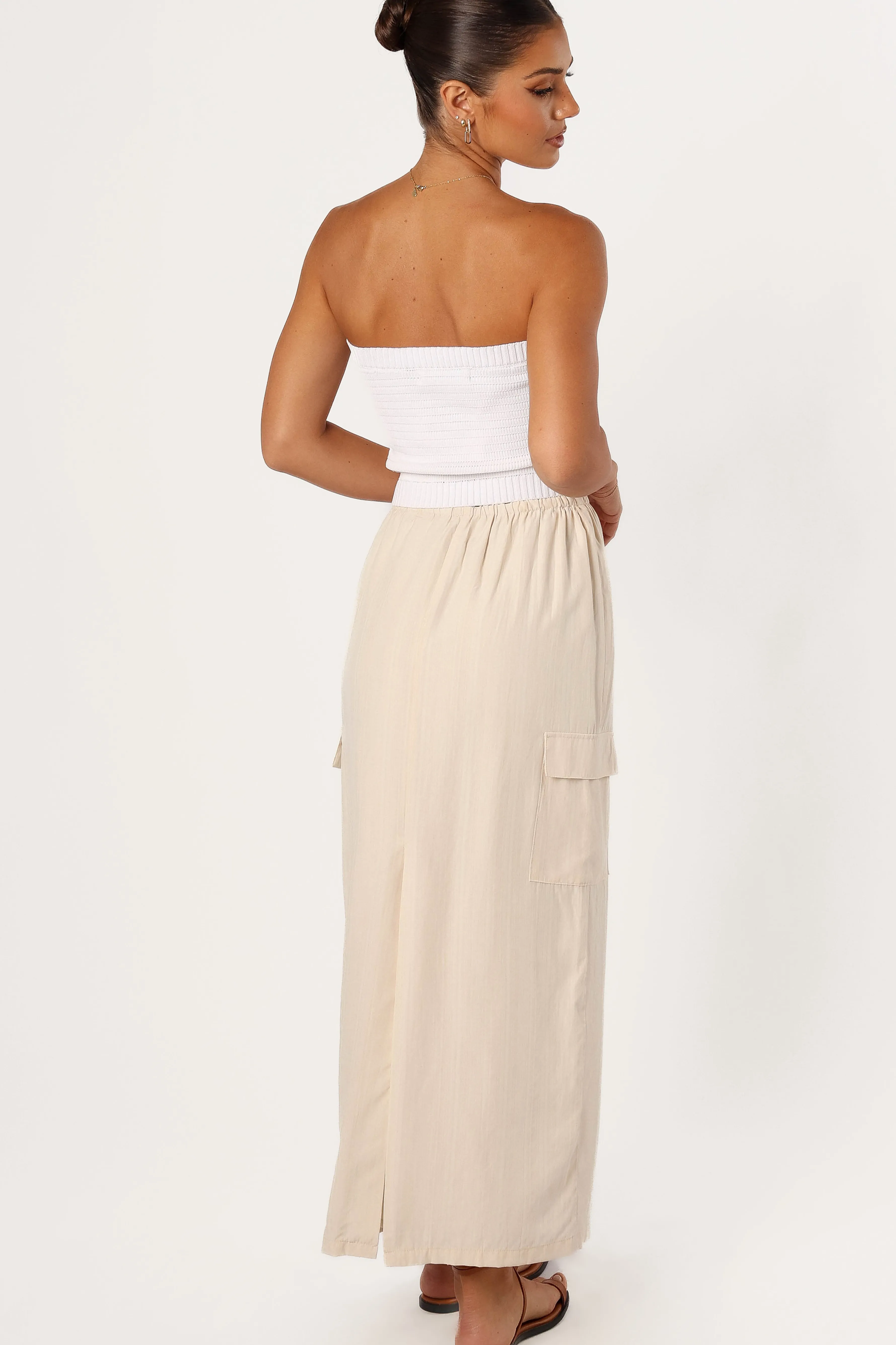 Petal & Pup Picilo Long Midi Skirt - Stone Discount