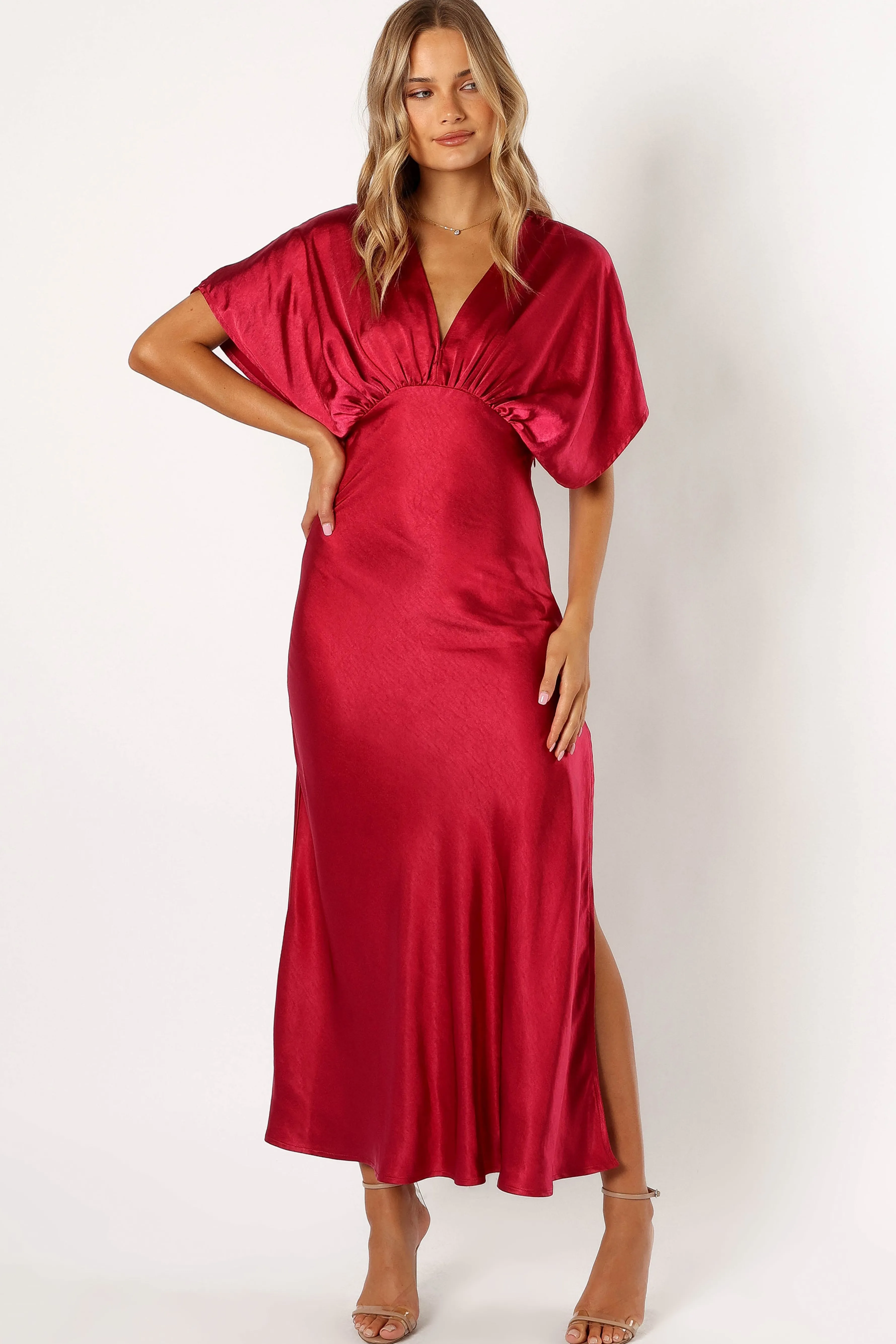 Petal & Pup Ricki Maxi Dress - Ruby Wine RubyWine Best