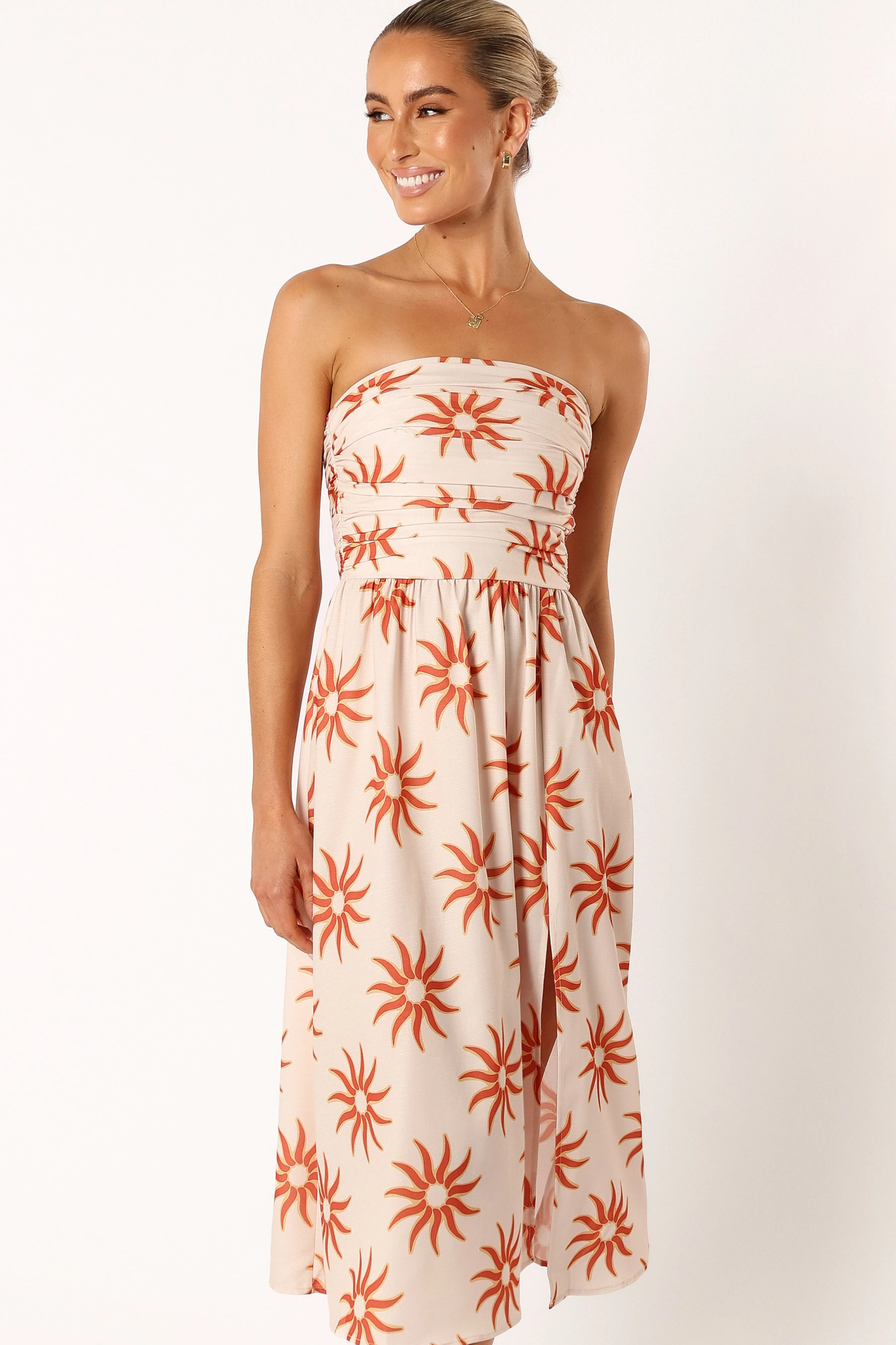 Petal & Pup Ryder Strapless Midi Dress - Soleil Cheap