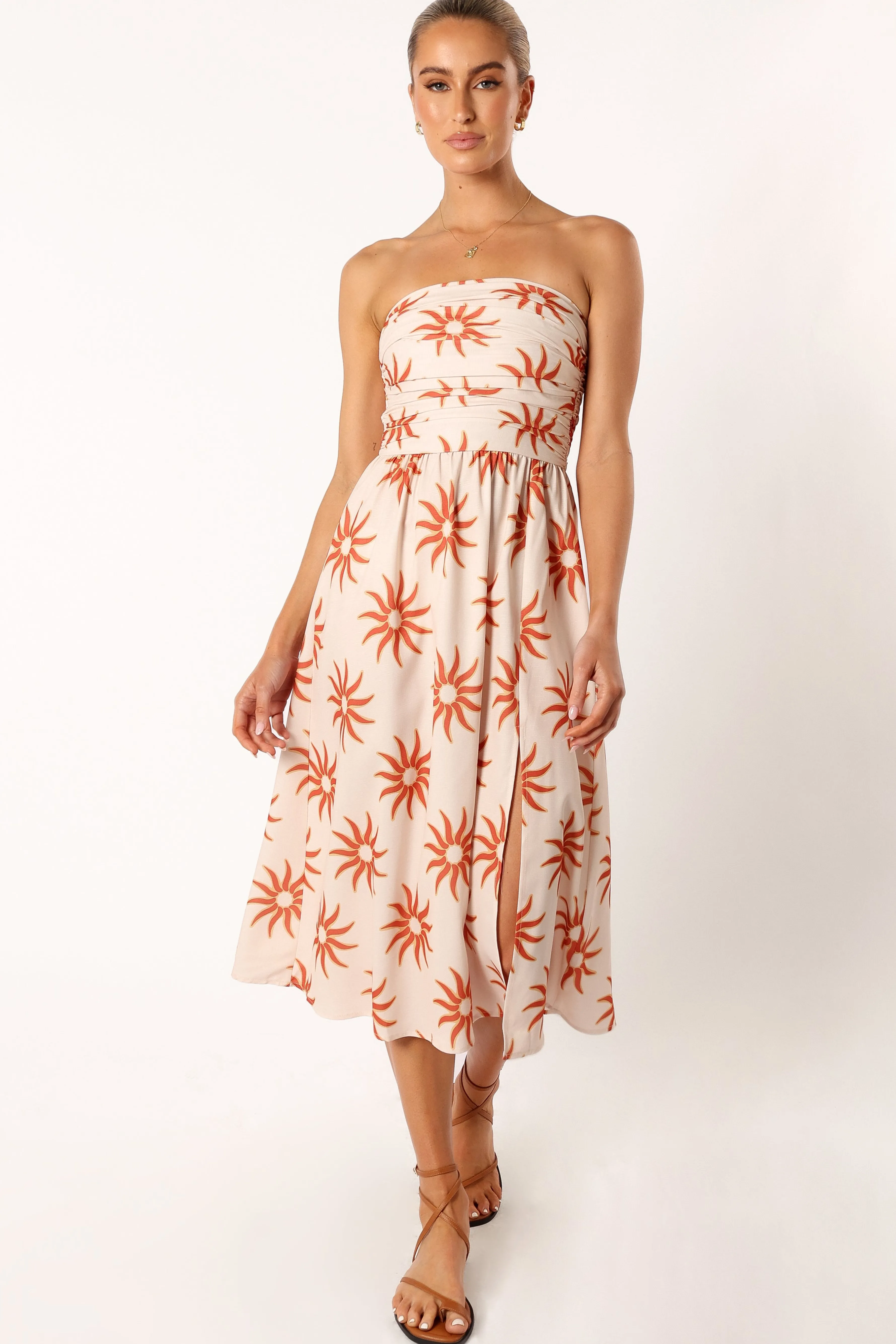 Petal & Pup Ryder Strapless Midi Dress - Soleil Cheap