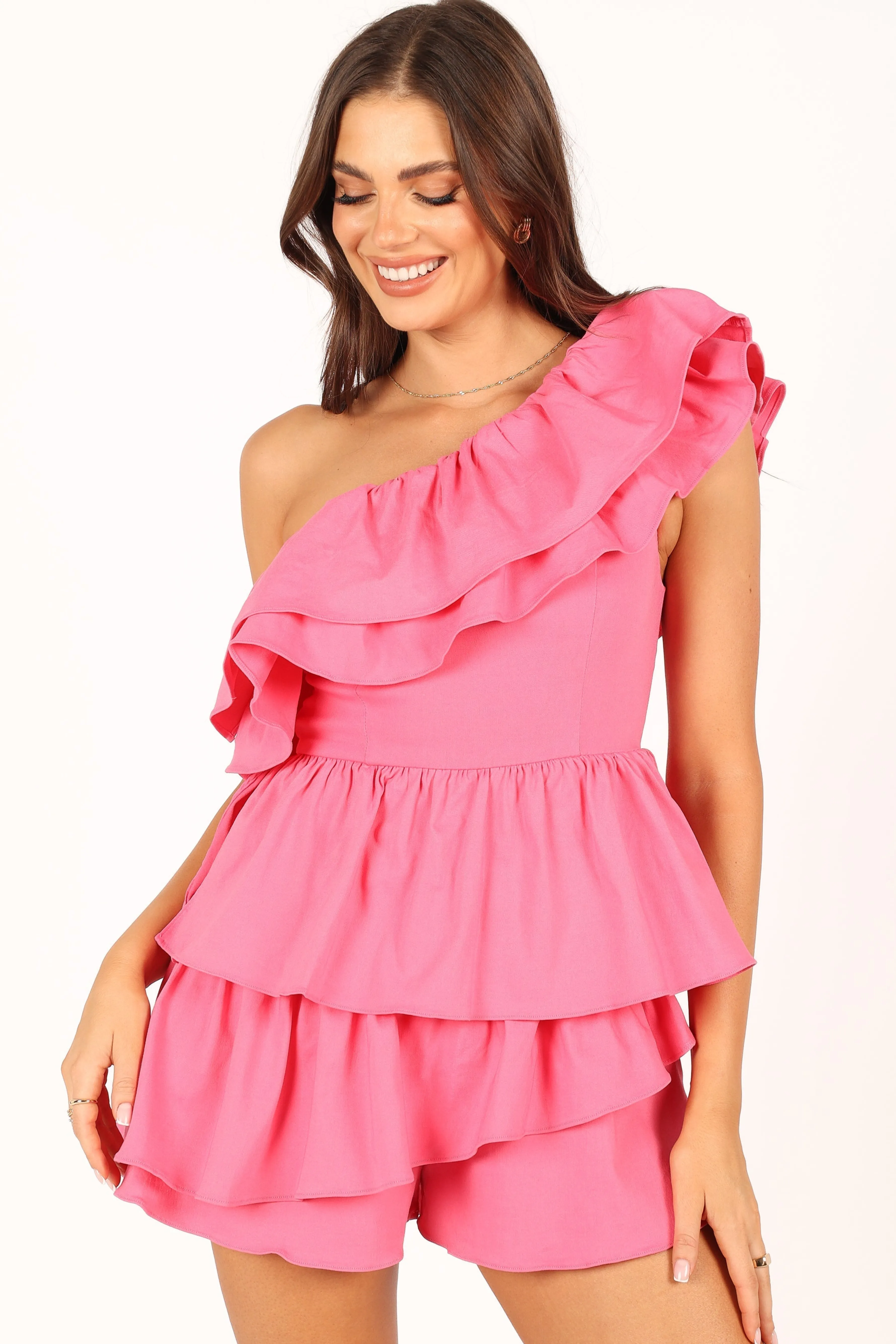 Petal & Pup Sammy Frill Romper - Pink Online