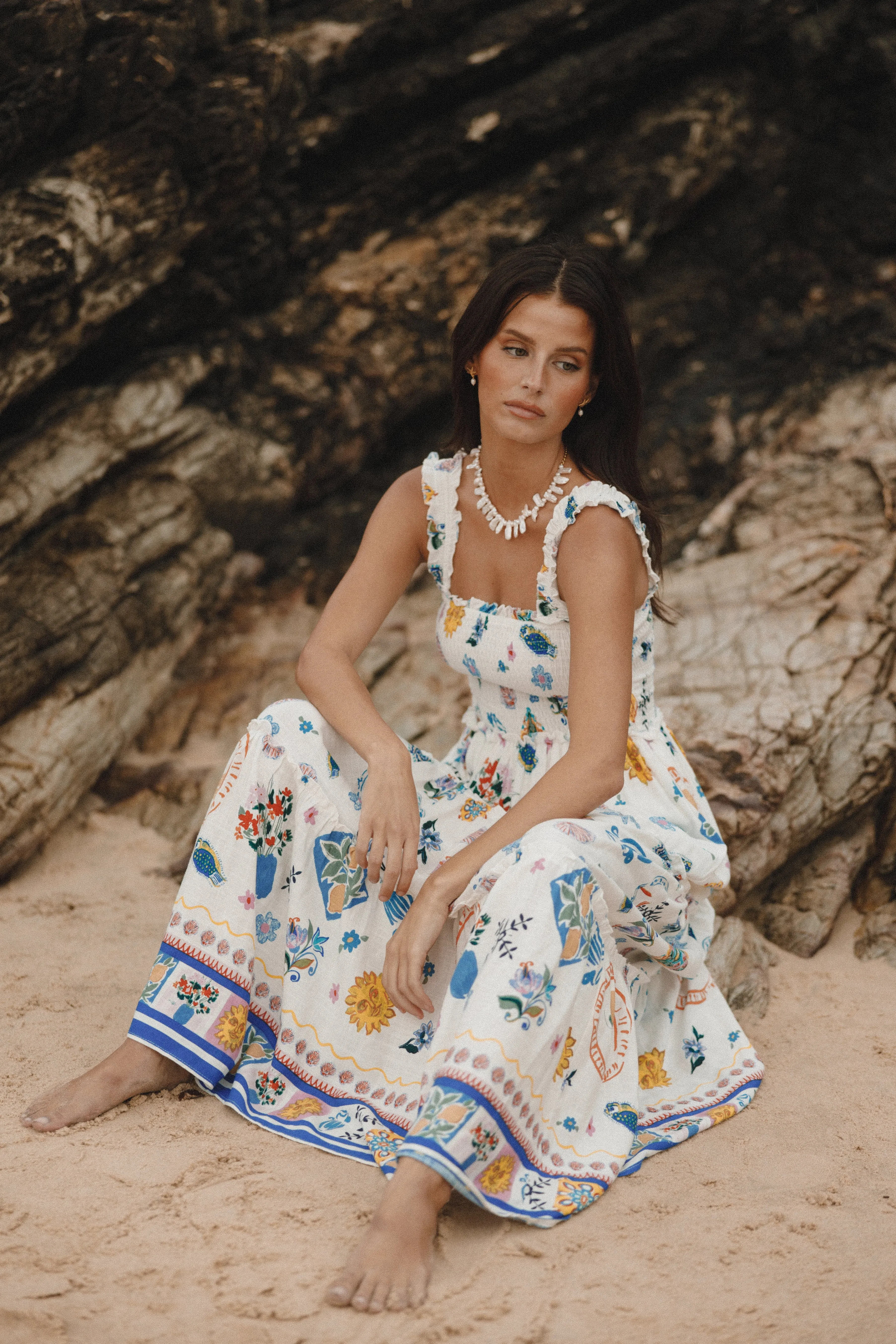 Petal & Pup Serafina Maxi Dress - Portofino Discount