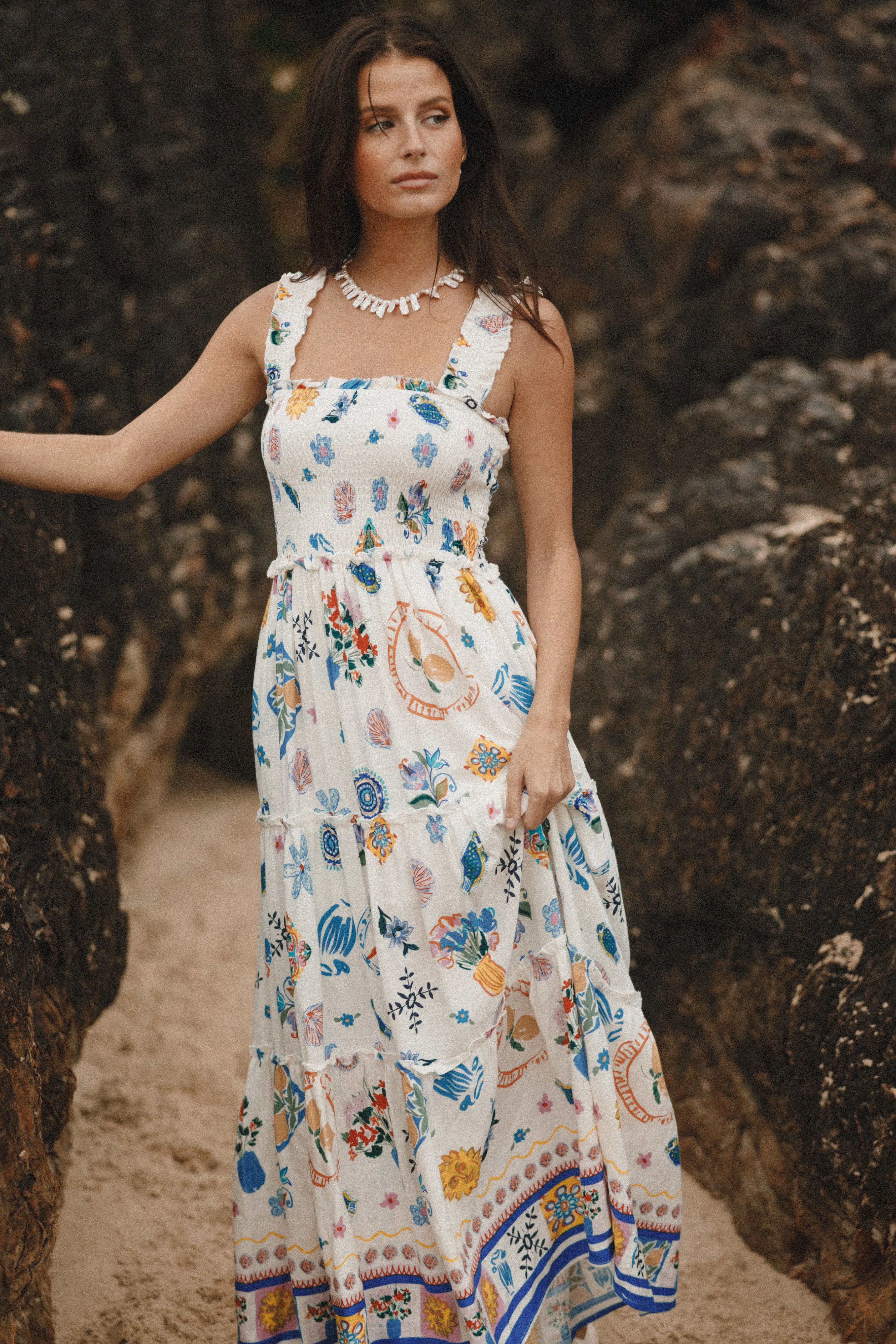 Petal & Pup Serafina Maxi Dress - Portofino Discount