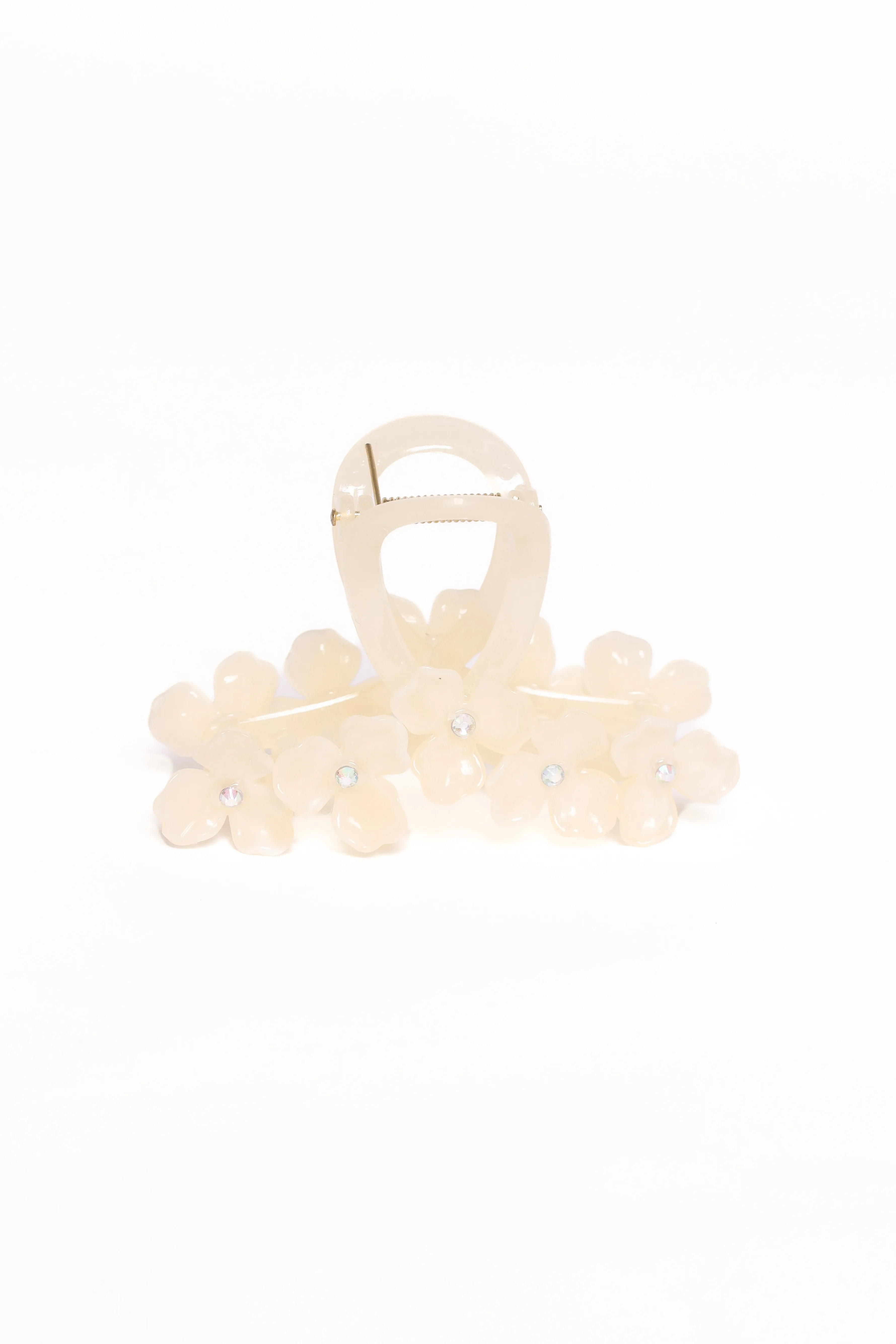 Petal & Pup Shiloh Flower Hair Clip - Cream Shop