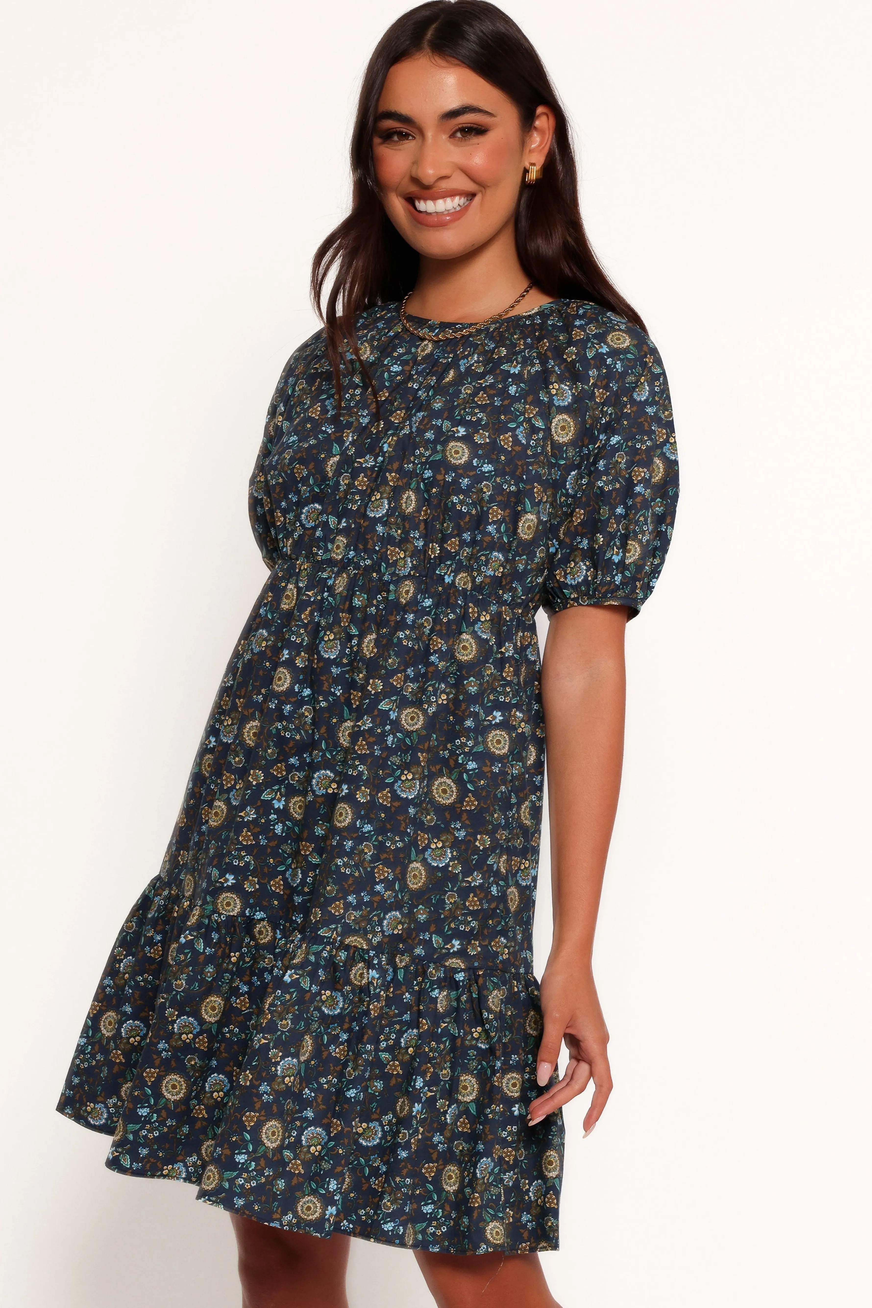 Petal & Pup Tasmin Midi Dress - Blue Floral BlueFloral Online