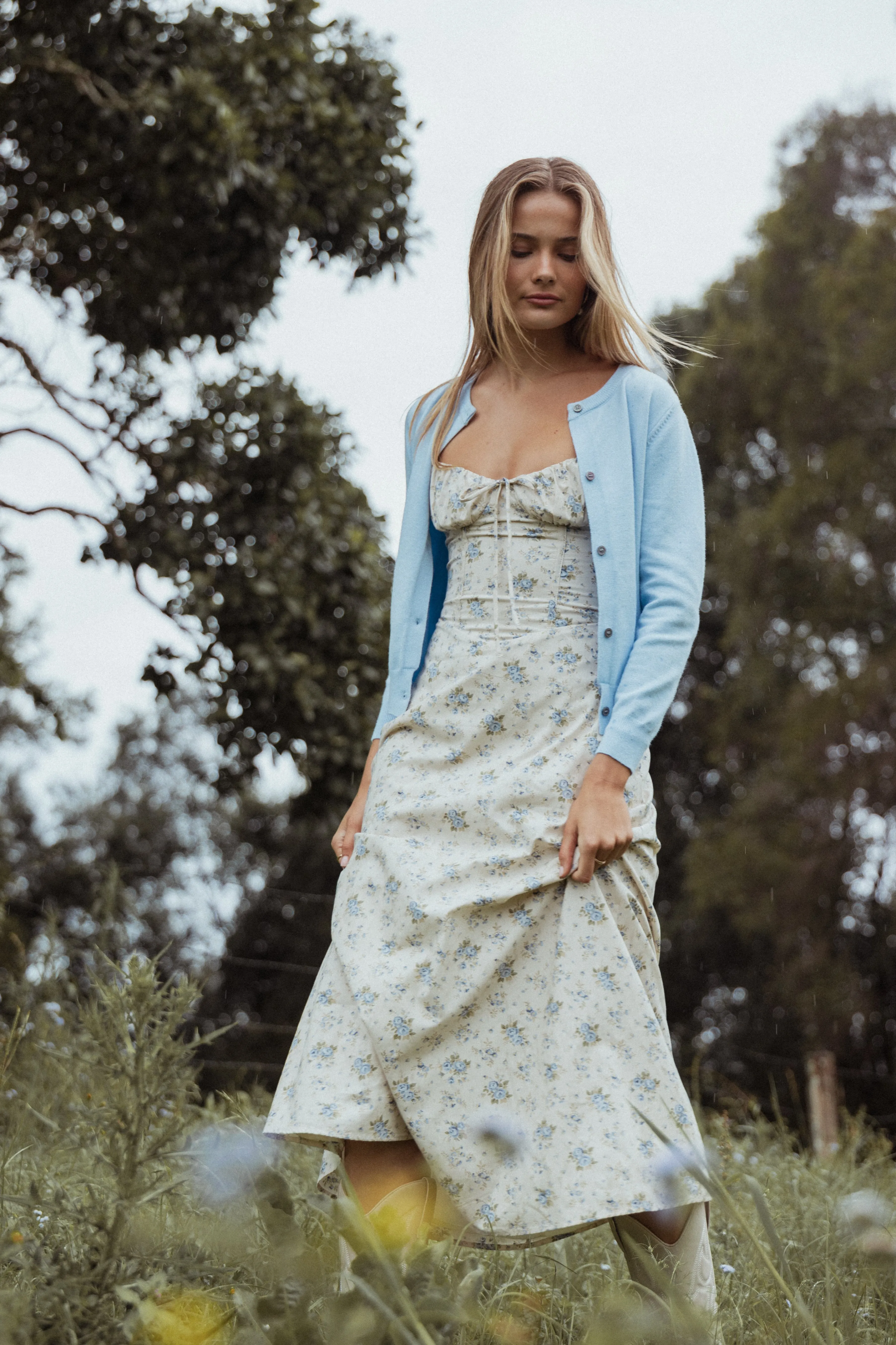 Petal & Pup Tiarna Maxi Dress - Blue Floral BlueFloral Fashion