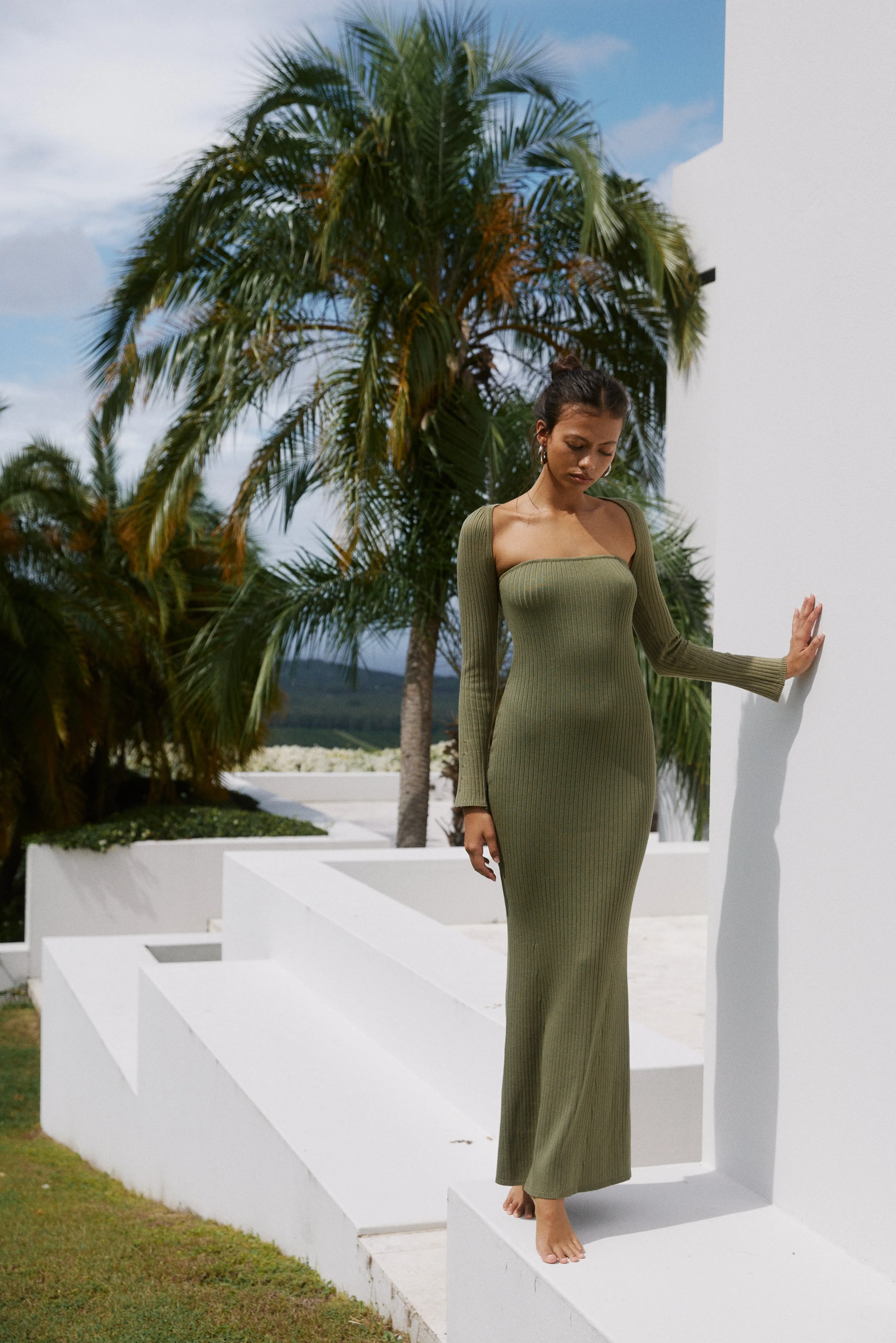 Petal & Pup Vita Maxi Dress - Khaki Best Sale